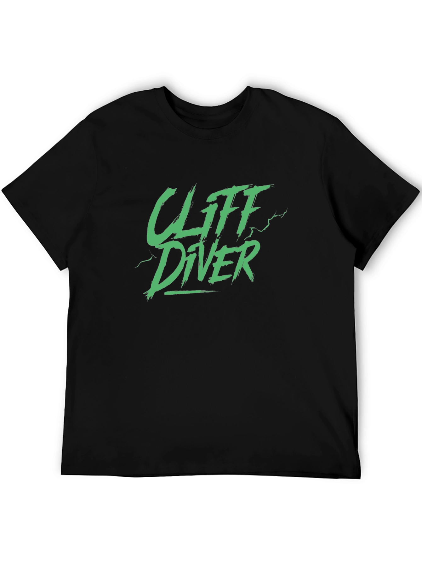 Cliff Diver Graphic Tee - Mens Black T-Shirt