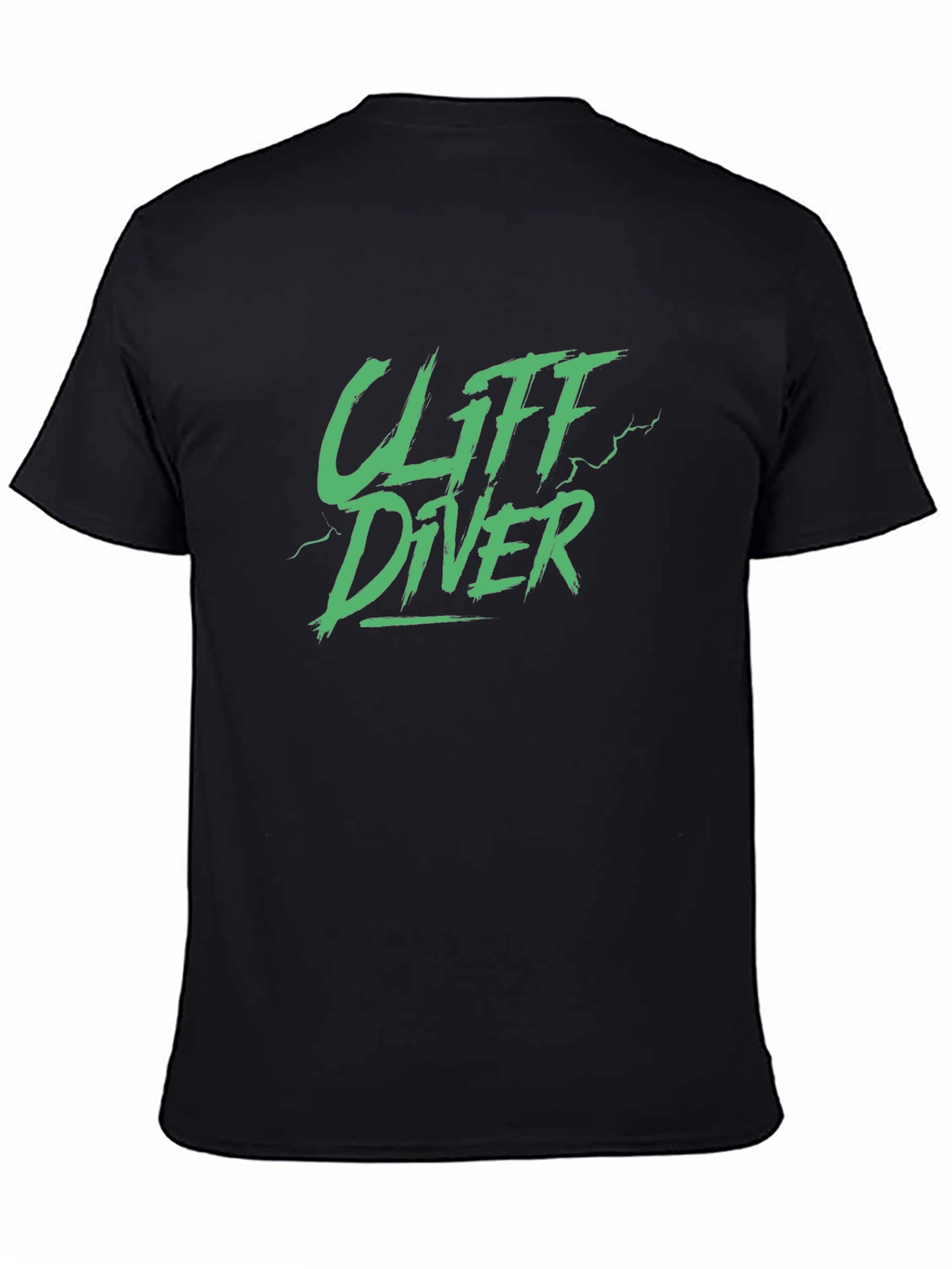 Cliff Diver Graphic Tee - Mens Black T-Shirt