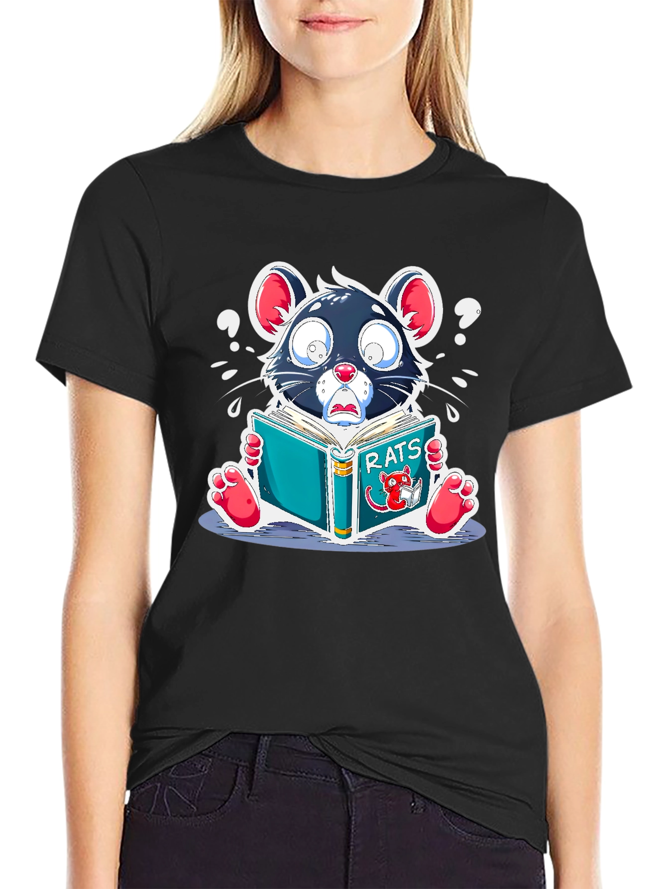 Rat Reading T-Shirt