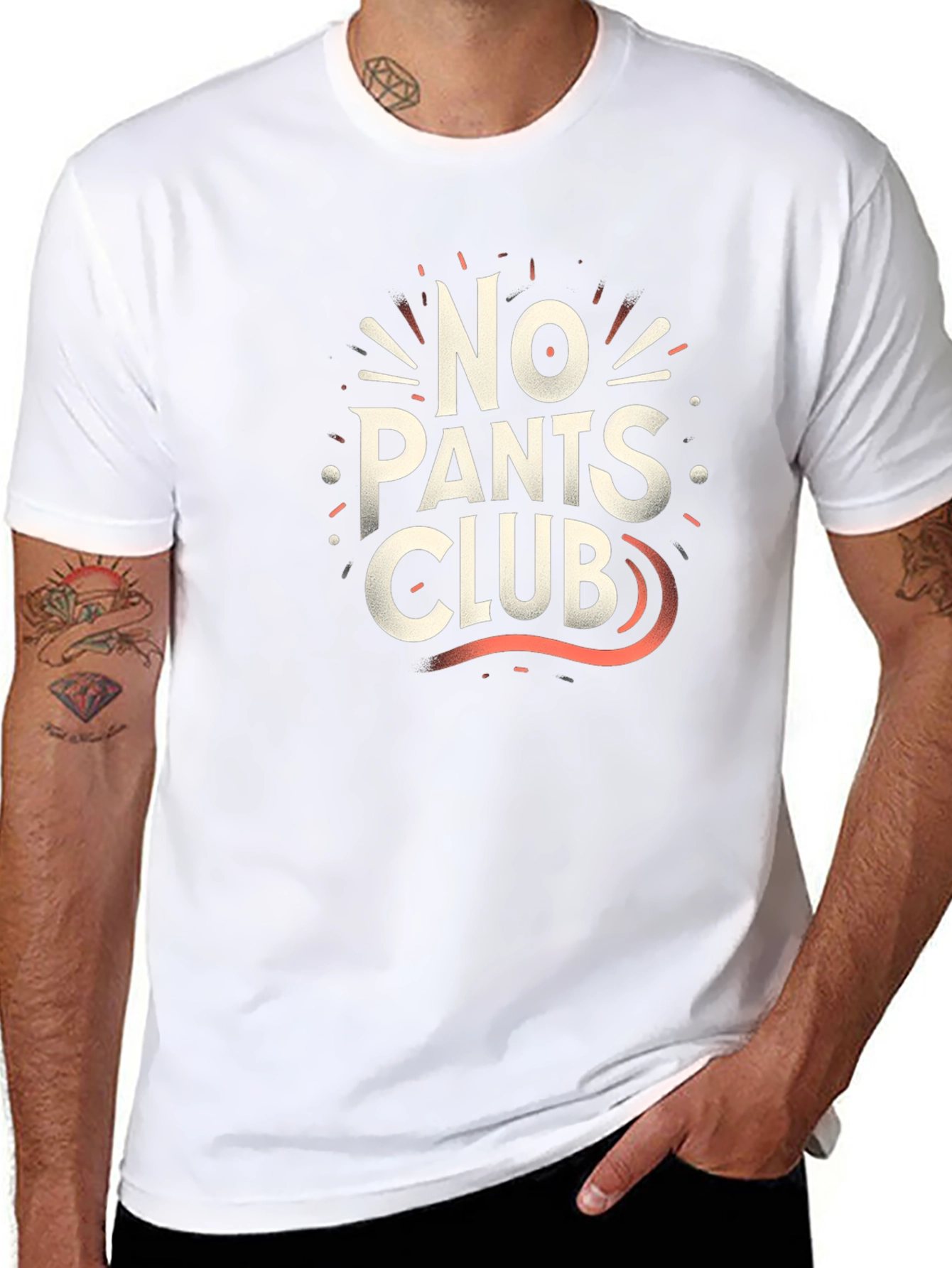 No Pants Club Graphic Tee - Casual Comfort