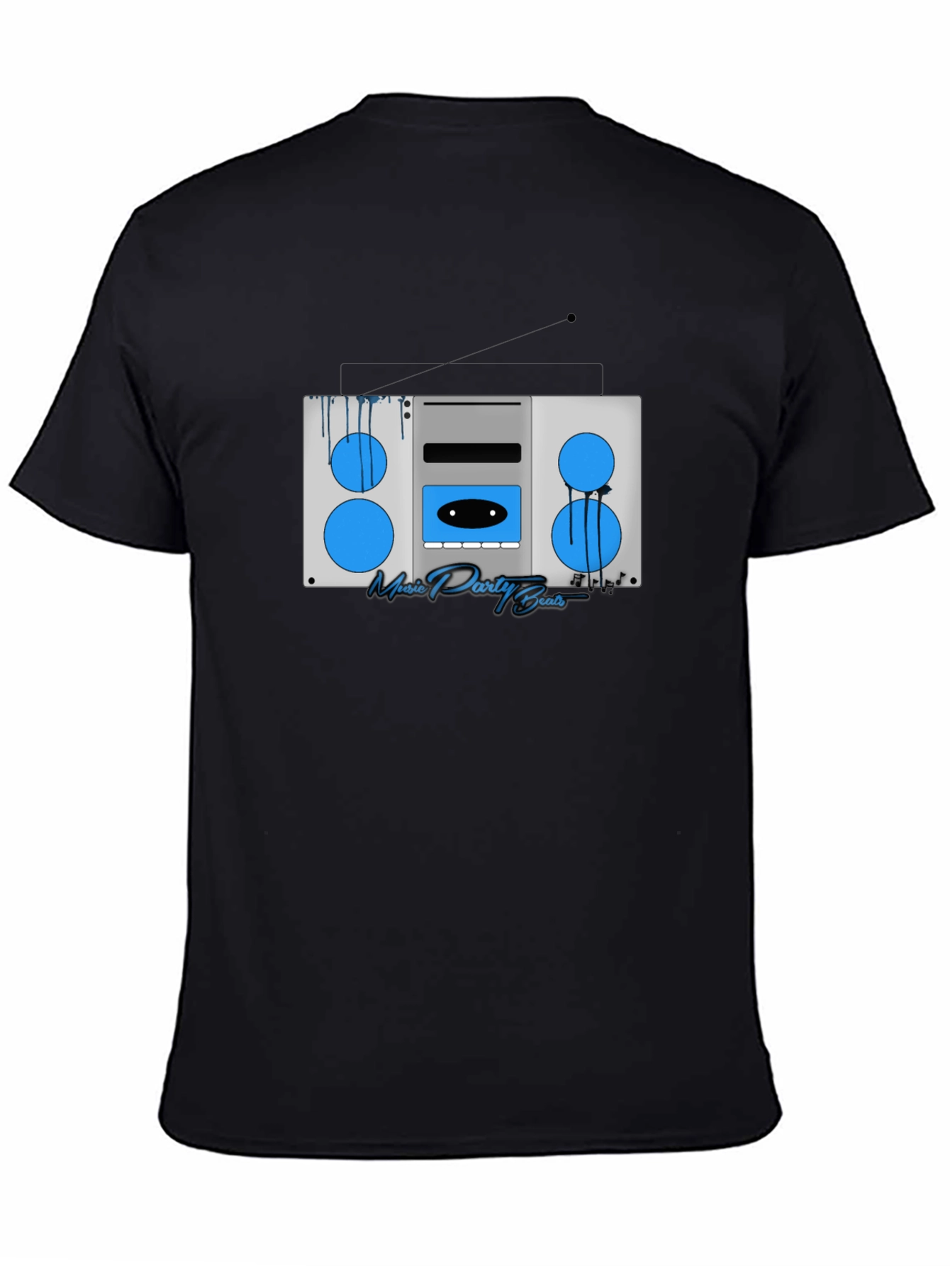 Retro Boombox Music T-Shirt