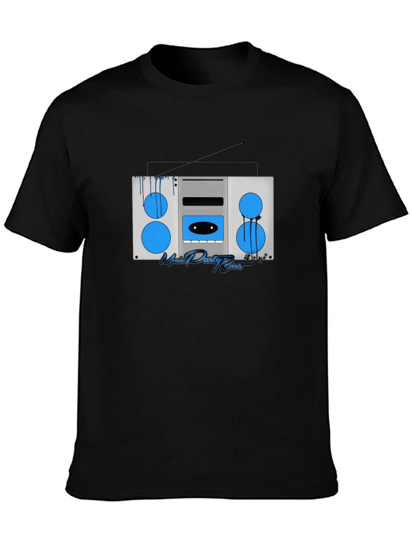 Retro Boombox Music T-Shirt