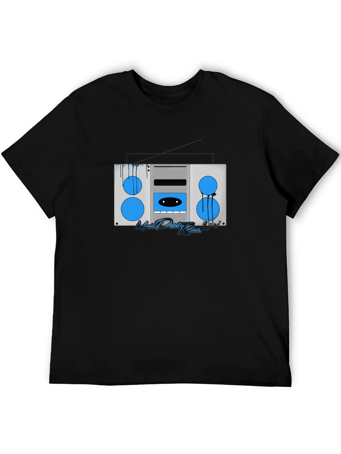 Retro Boombox Music T-Shirt