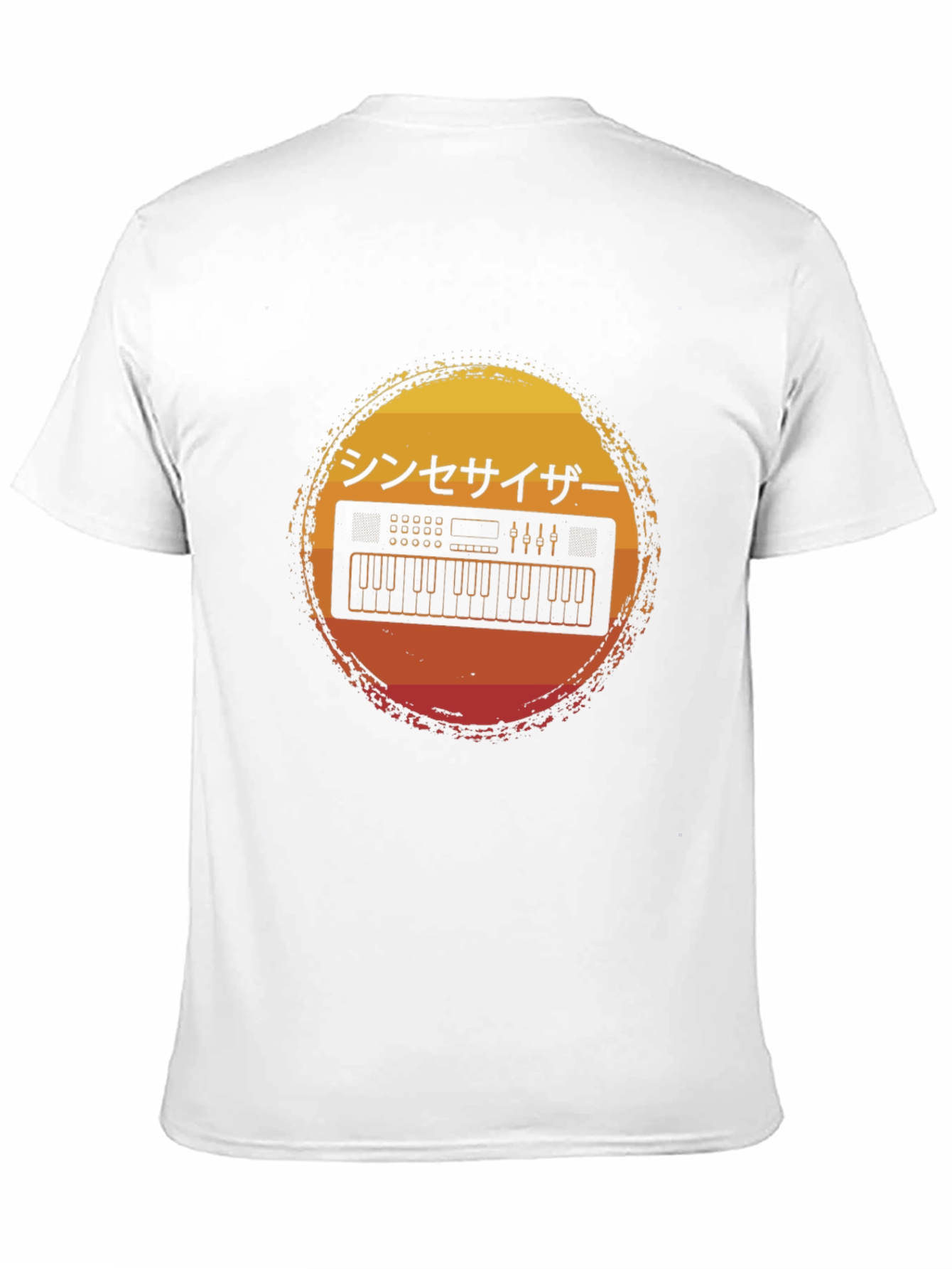 Retro Synthwave Keyboard T-Shirt - Japanese Aesthetic