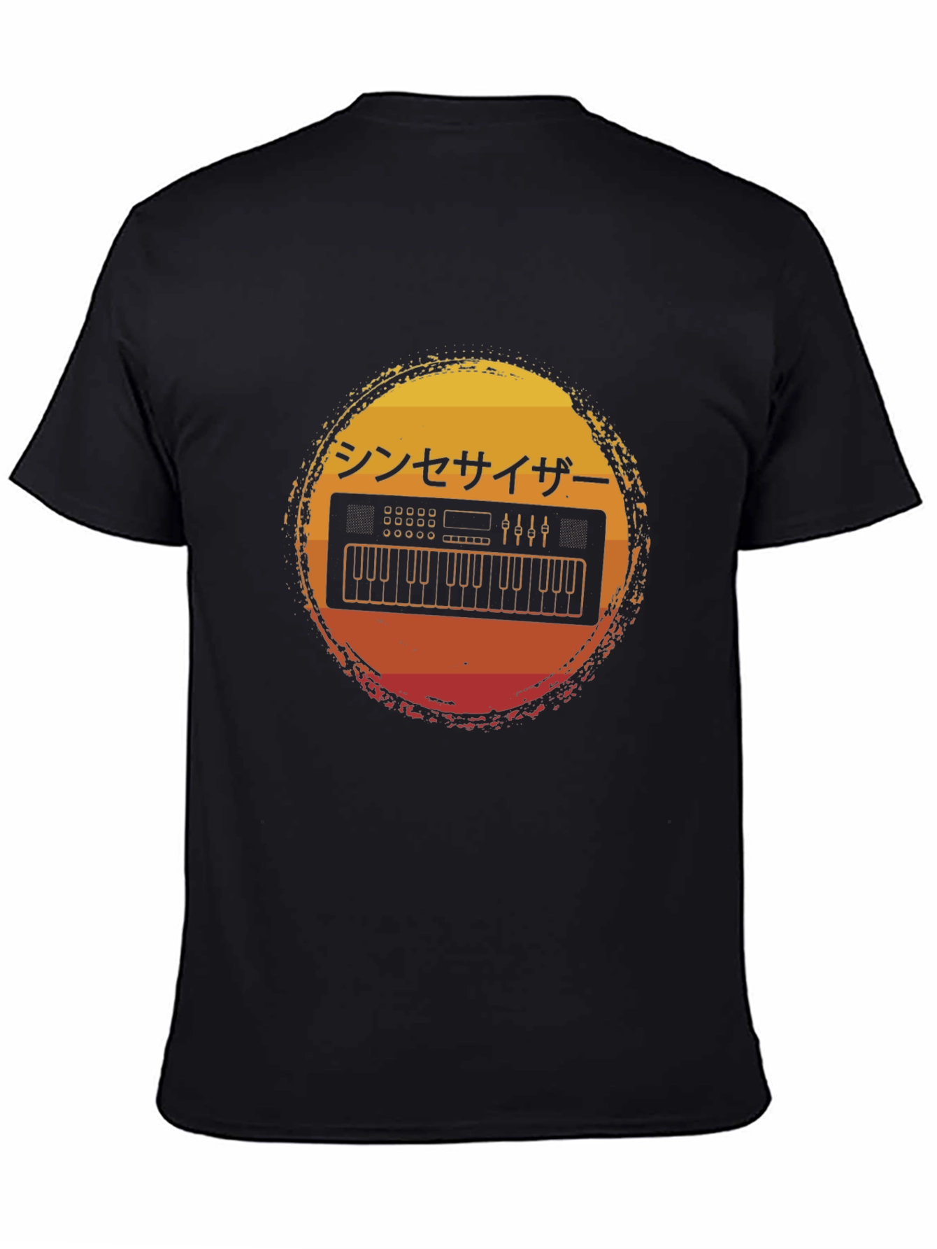 Retro Synthwave Keyboard T-Shirt - Japanese Aesthetic