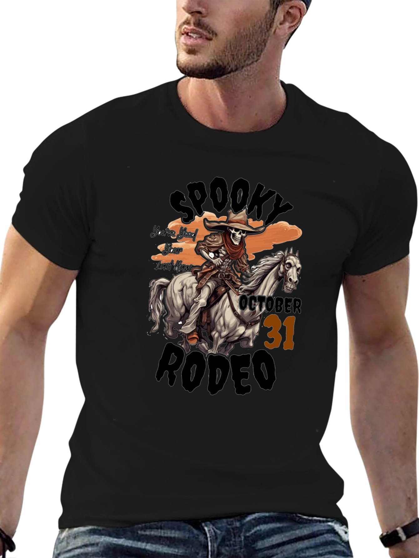 Spooky Rodeo Halloween T-Shirt