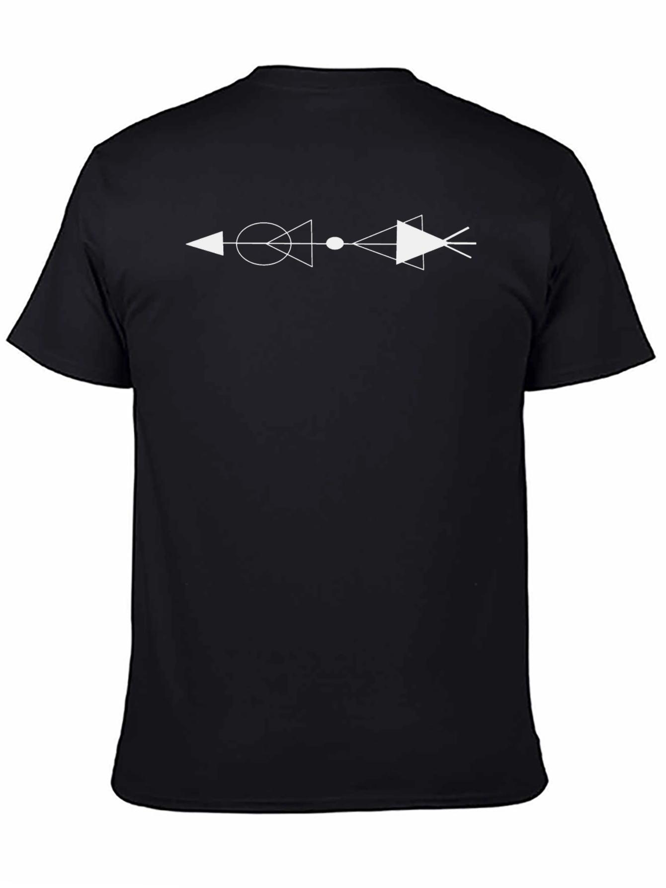 Abstract Symbol Graphic Tee - Black