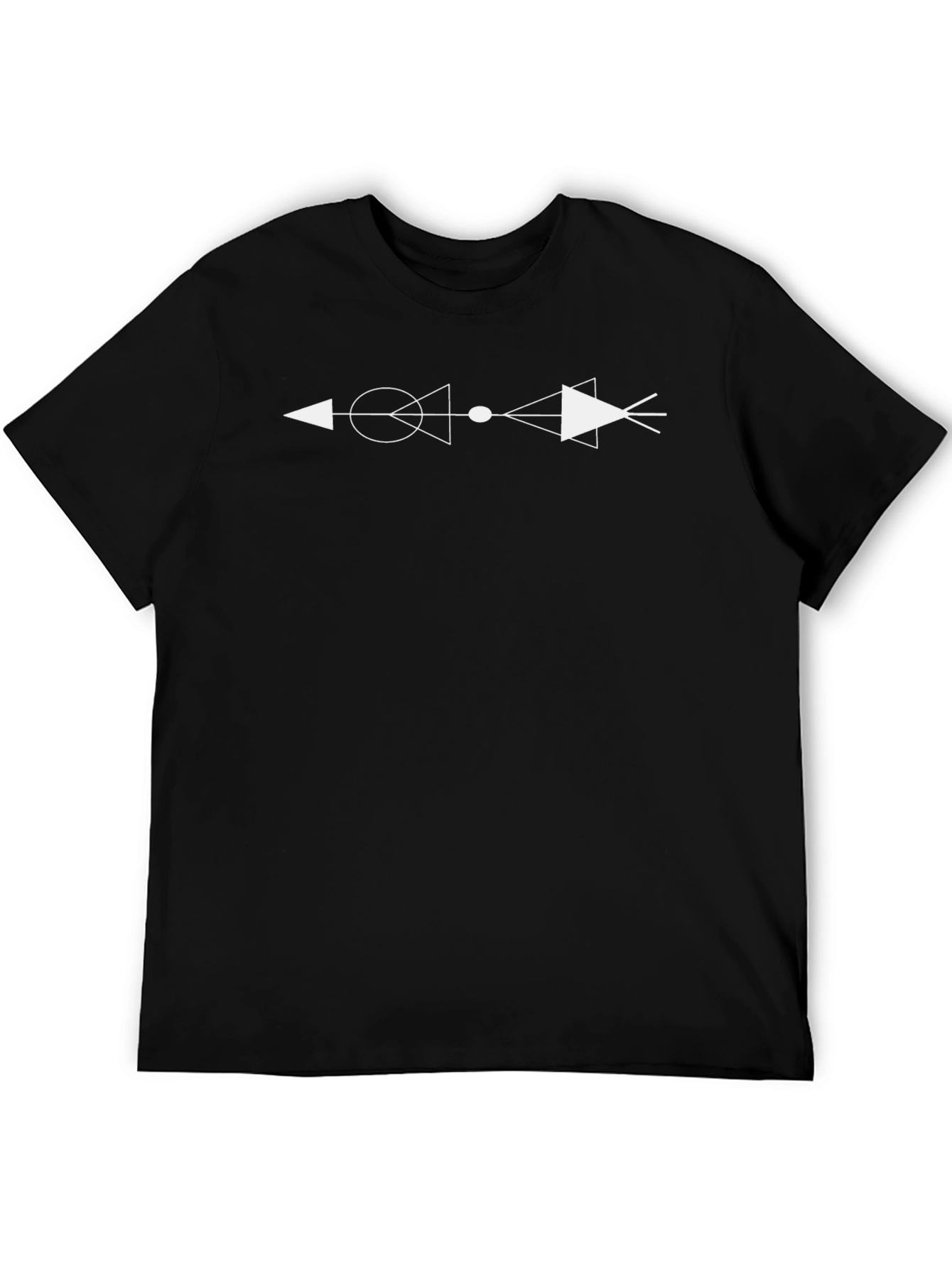 Abstract Symbol Graphic Tee - Black