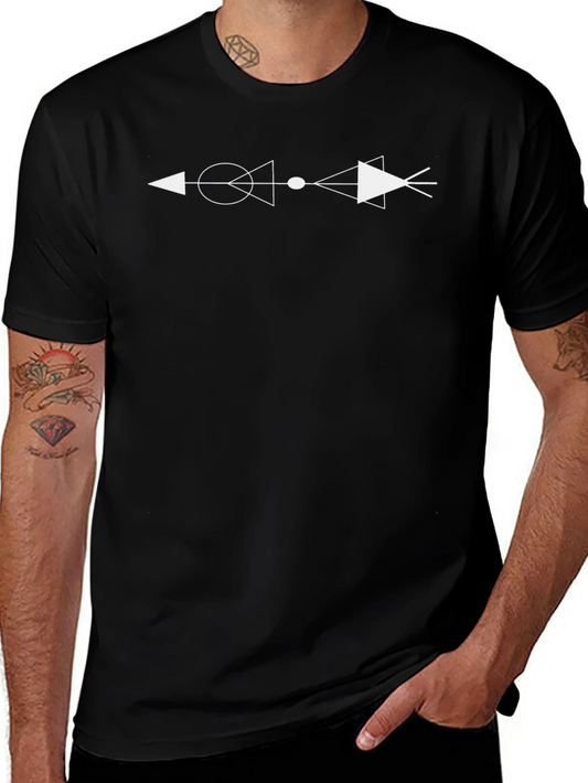 Abstract Symbol Graphic Tee - Black