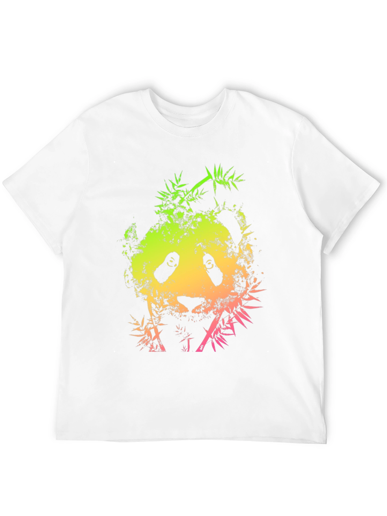 Cool Panda Bamboo Graphic Black T-Shirt