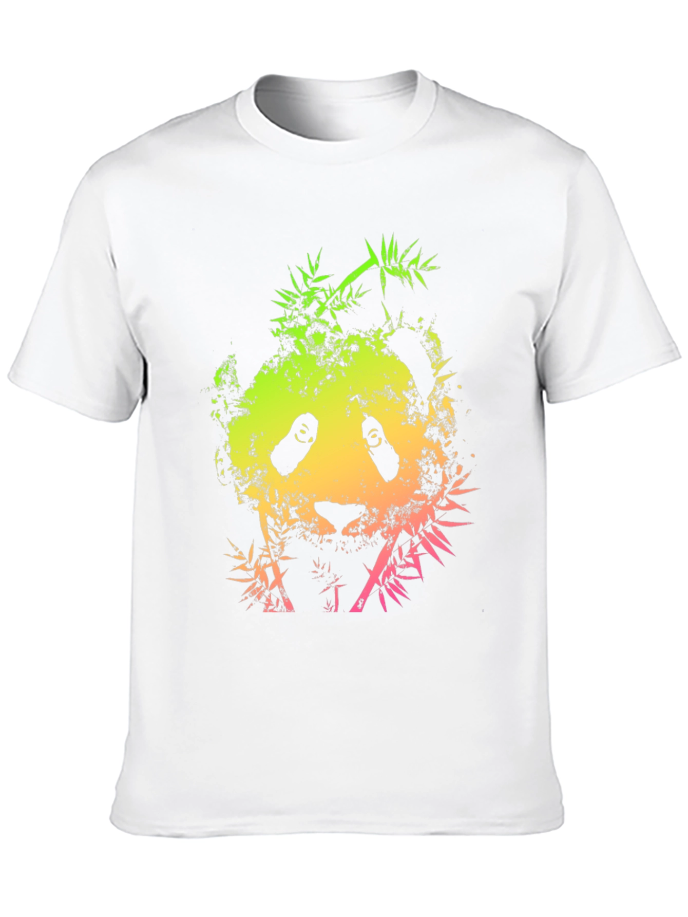 Cool Panda Bamboo Graphic Black T-Shirt