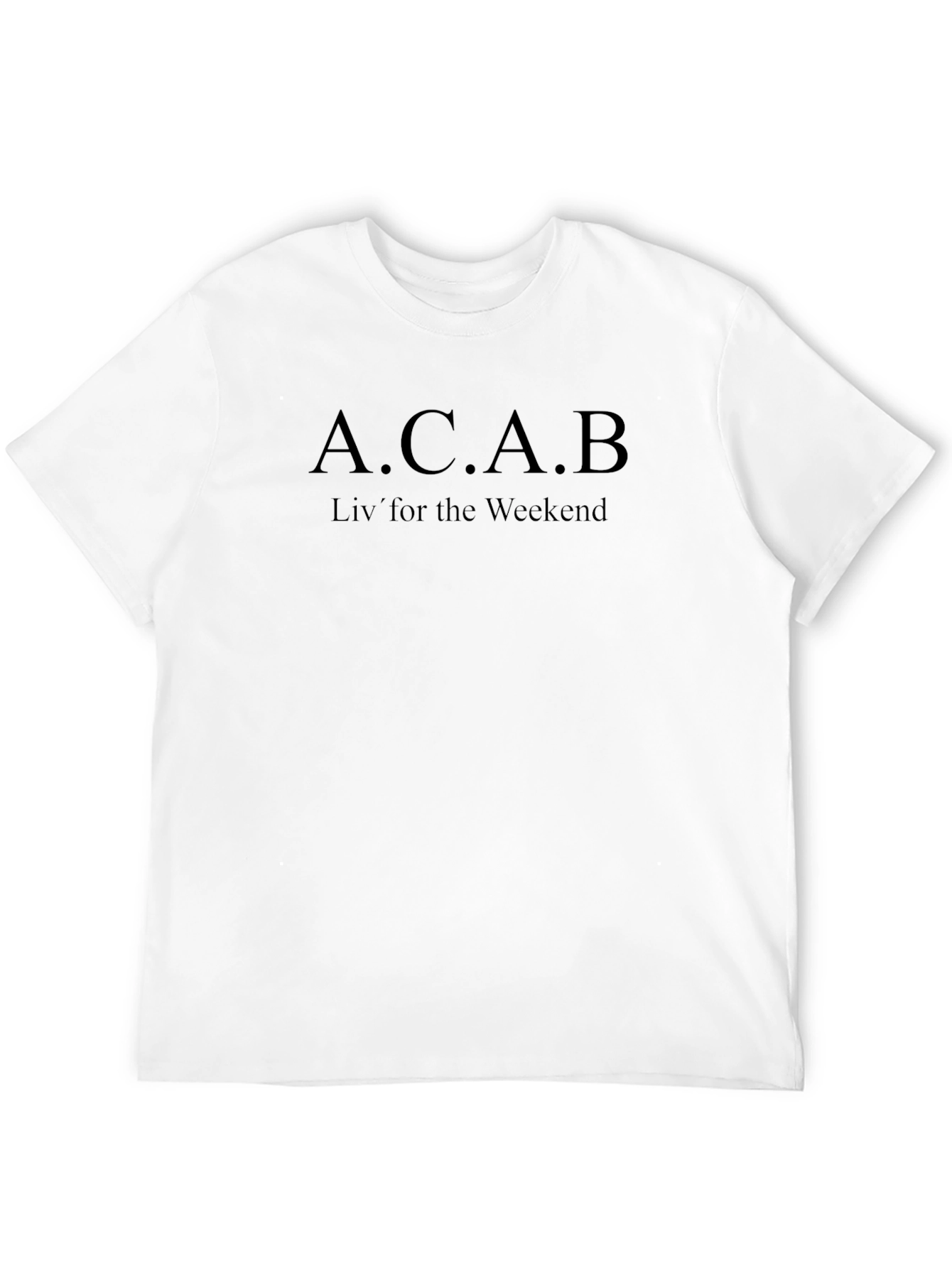 ACAB Liv for the Weekend Black T-Shirt