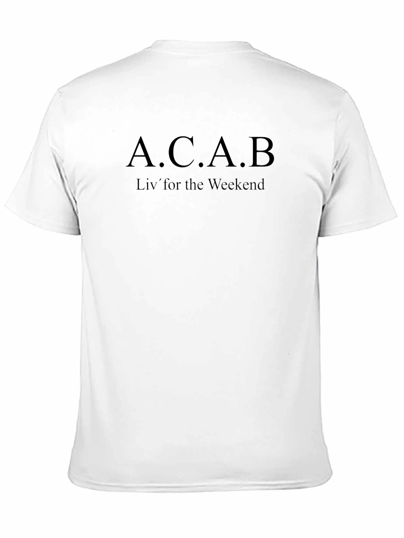 ACAB Liv for the Weekend Black T-Shirt