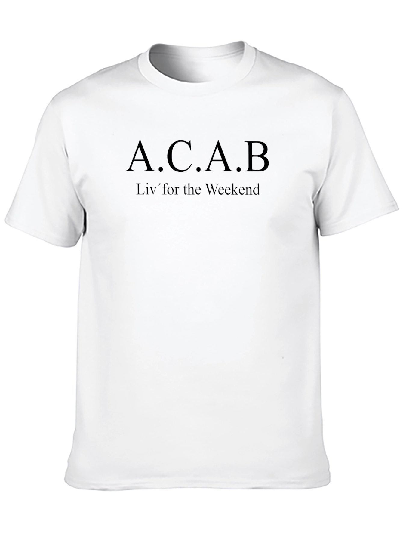 ACAB Liv for the Weekend Black T-Shirt
