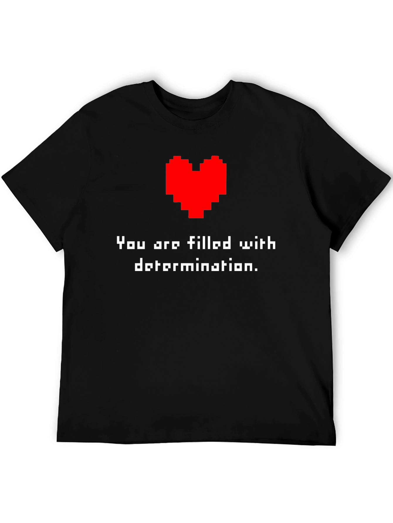 Determination T-Shirt - Pixel Heart Design
