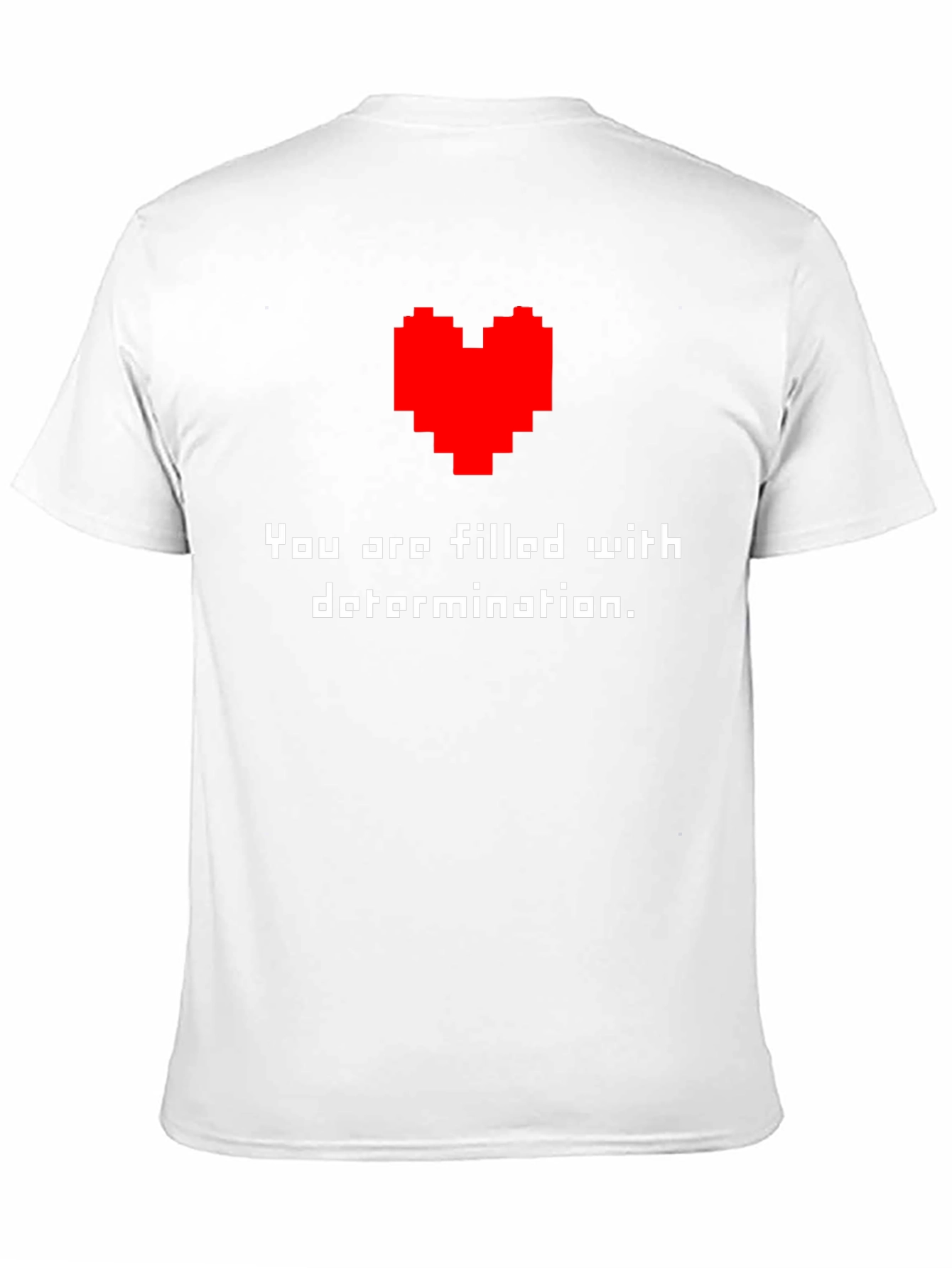 Determination T-Shirt - Pixel Heart Design