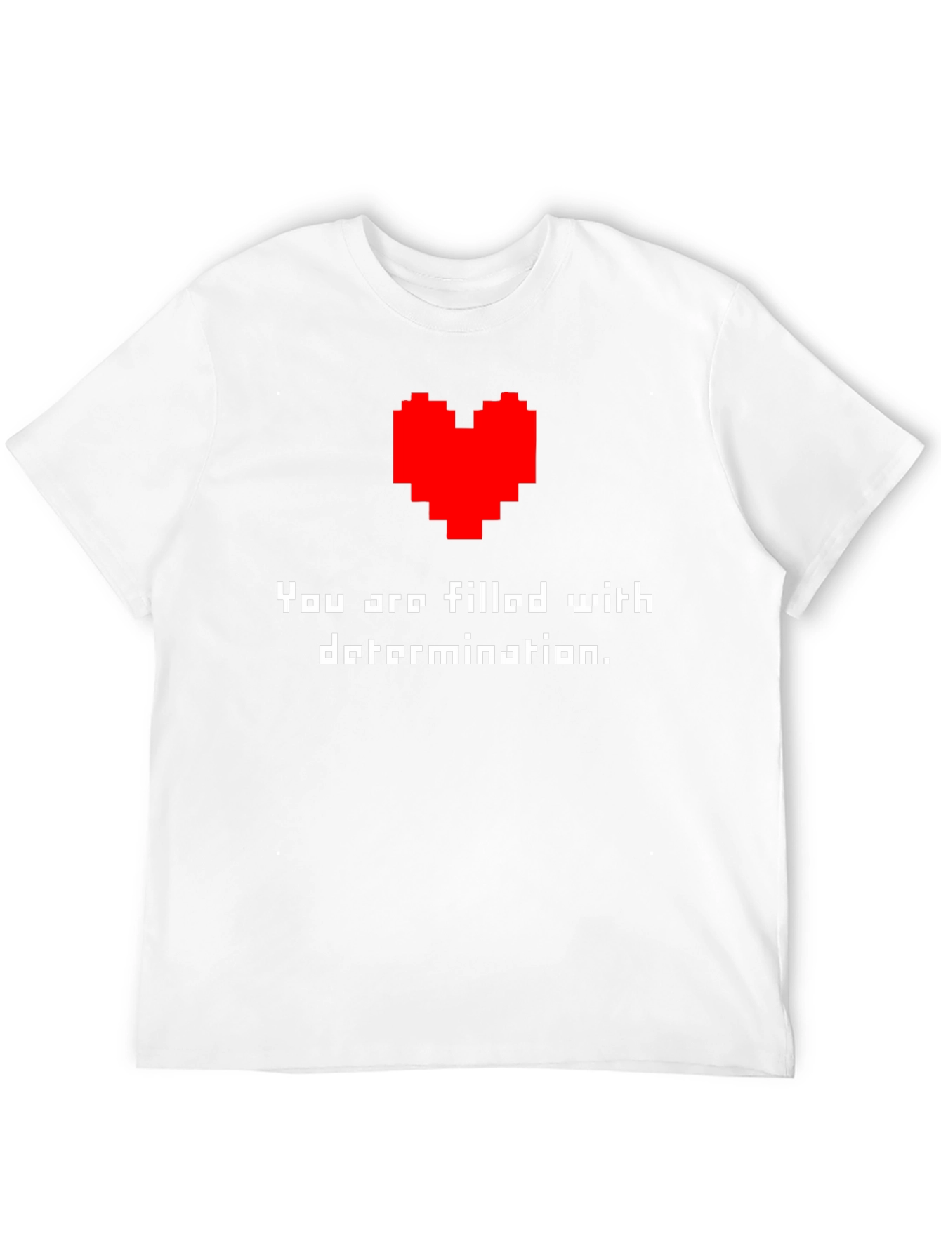 Determination T-Shirt - Pixel Heart Design