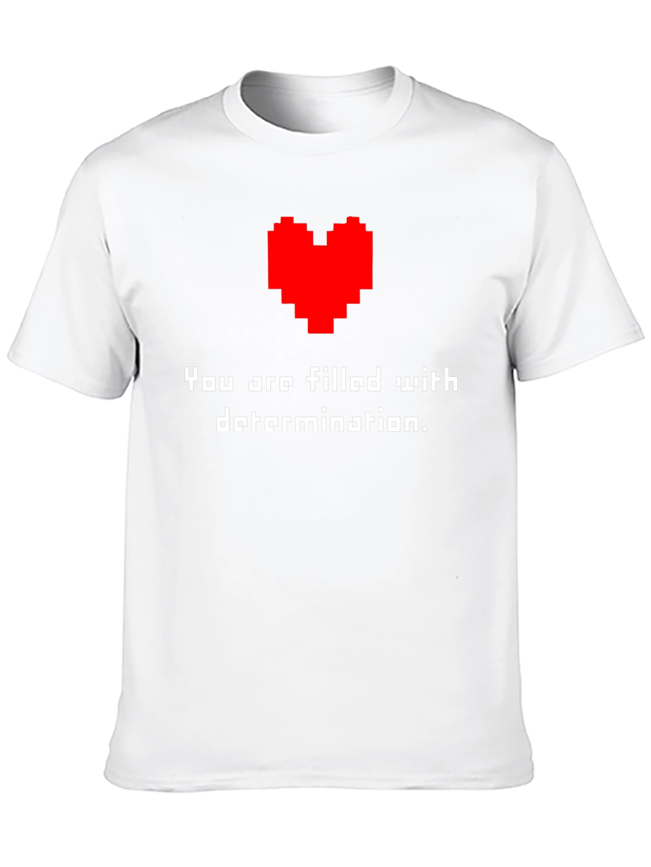 Determination T-Shirt - Pixel Heart Design