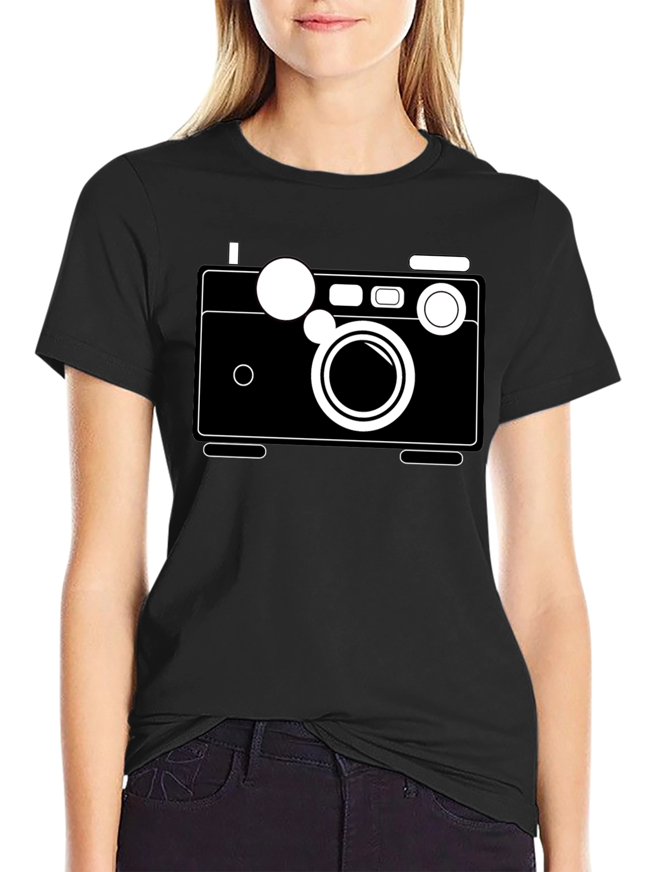 Retro Camera Graphic T-Shirt - Classic Style