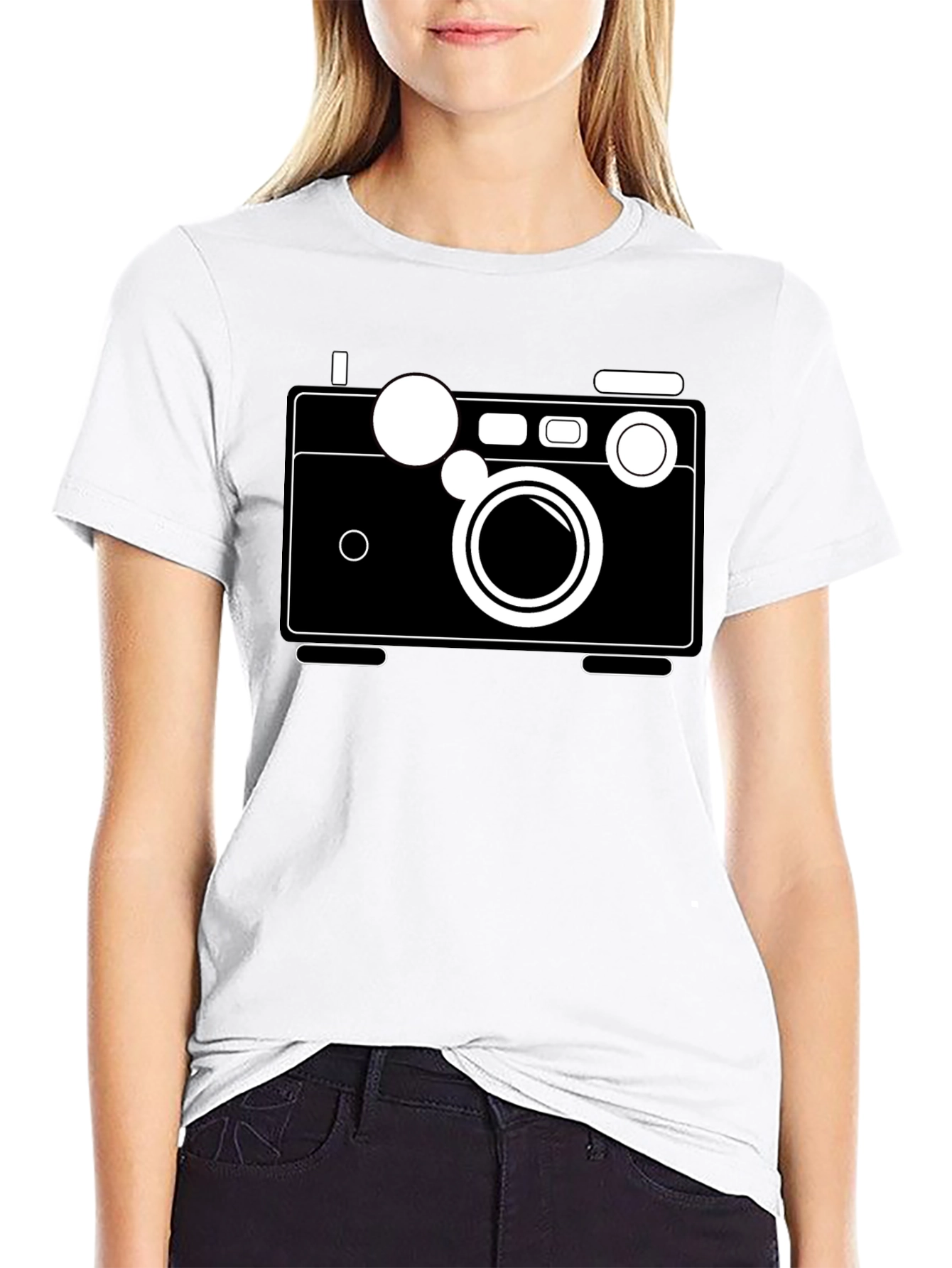 Retro Camera Graphic T-Shirt - Classic Style