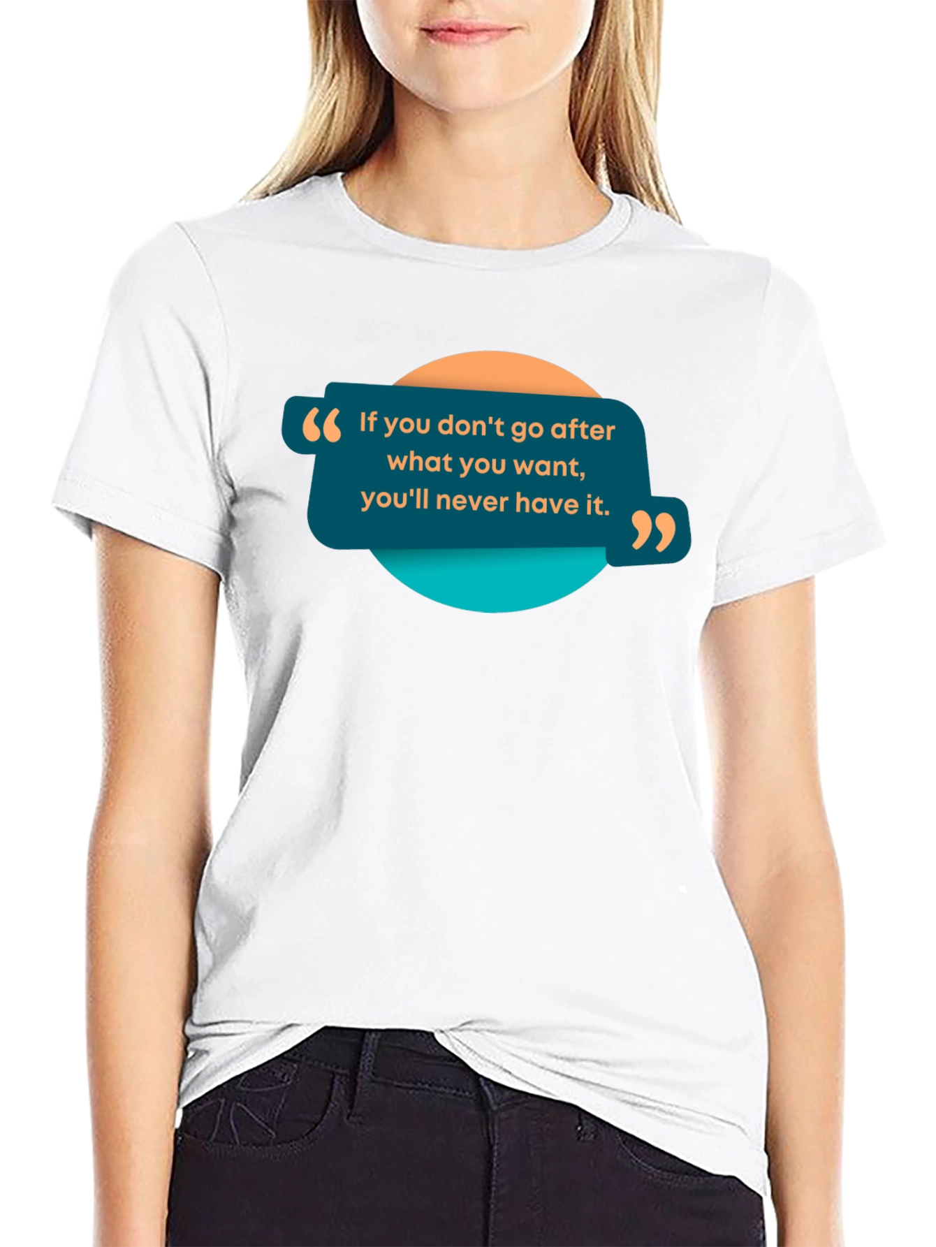 Motivational Quote Graphic Black T-Shirt