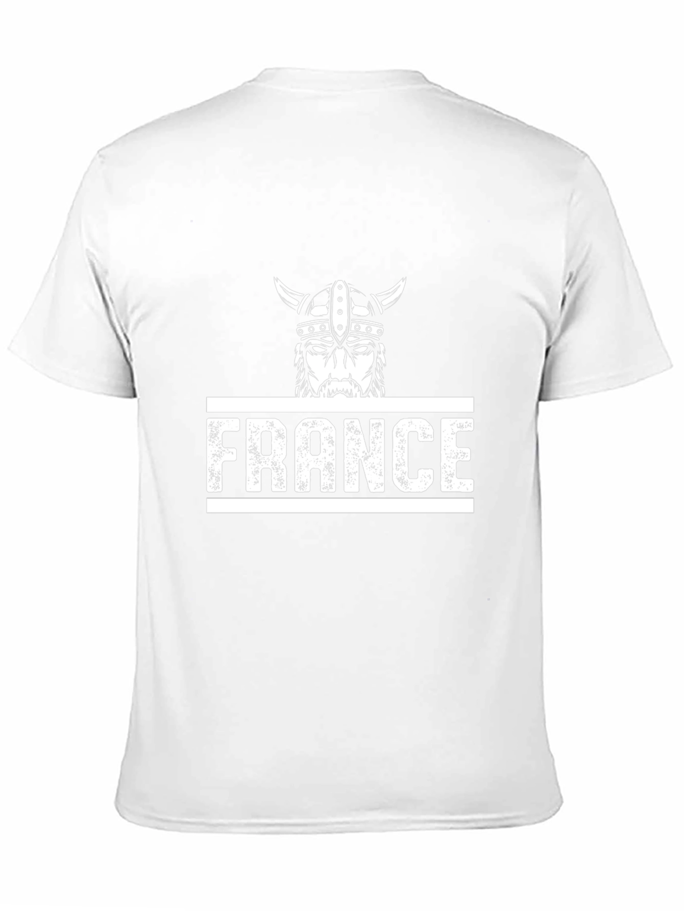 France Viking Graphic Tee - Black Cotton T-Shirt