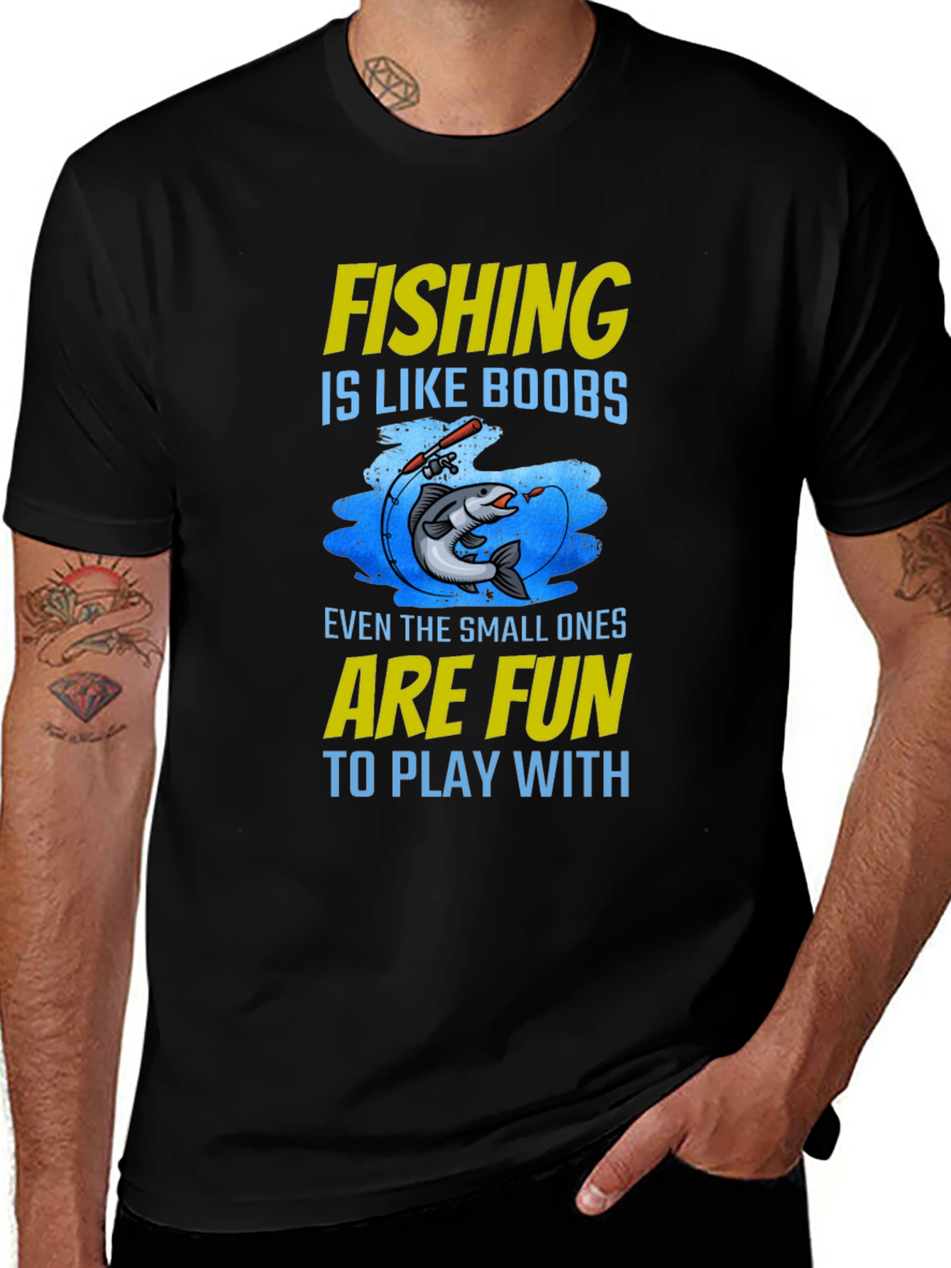 Fishing Like Boobs T-Shirt - Fun & Humorous