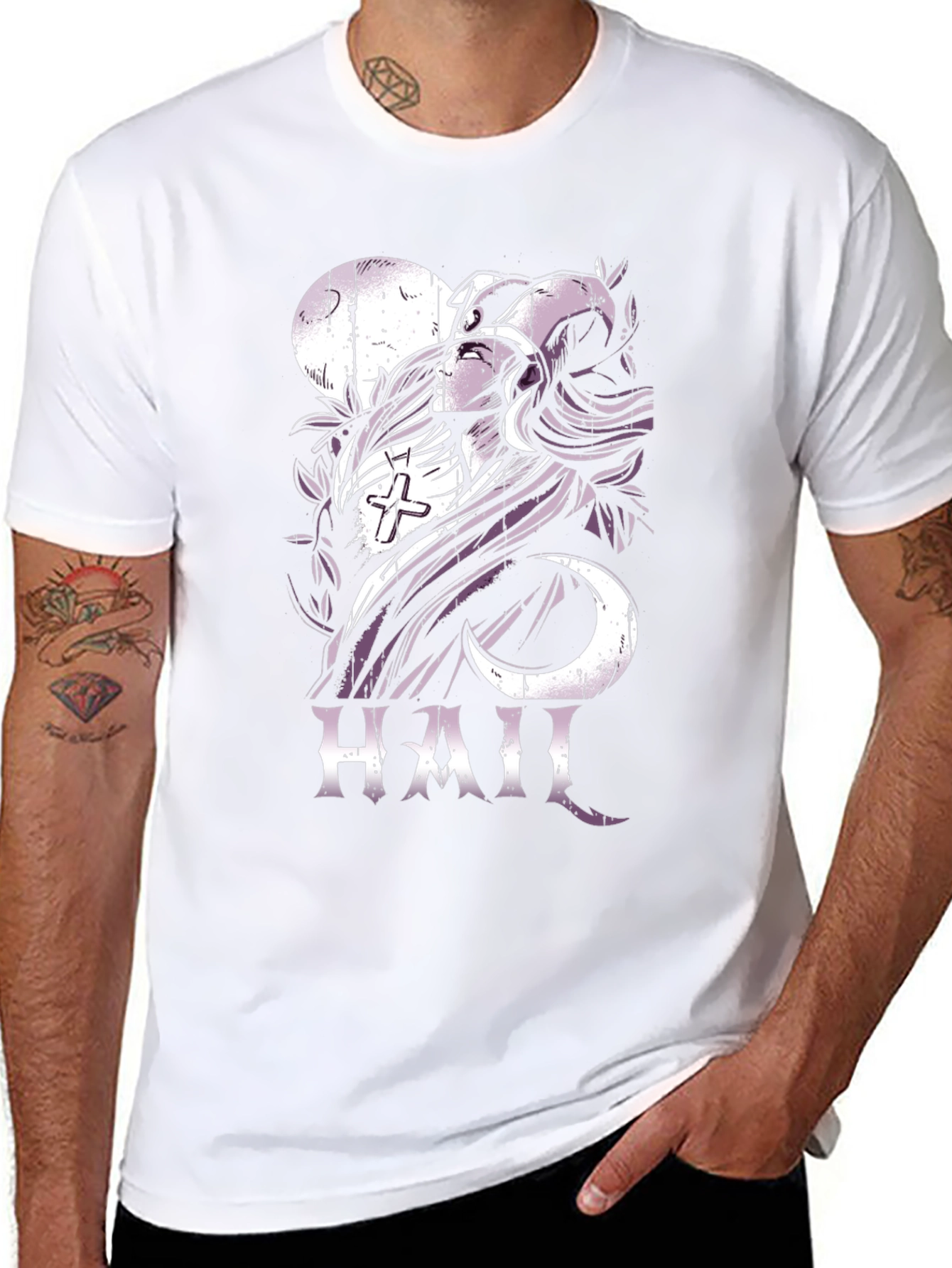 Occult Hail Graphic Black T-Shirt
