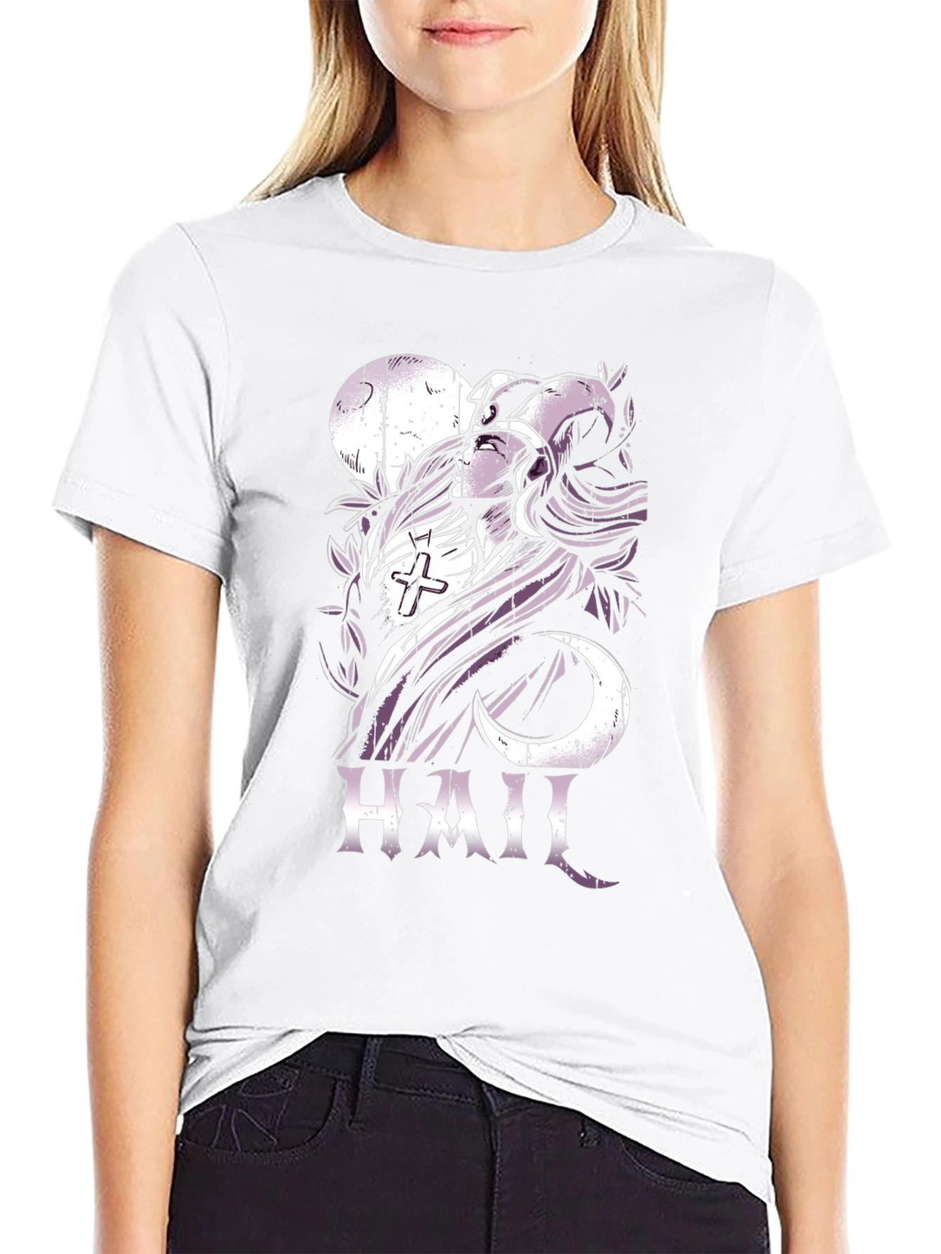 Occult Hail Graphic Black T-Shirt