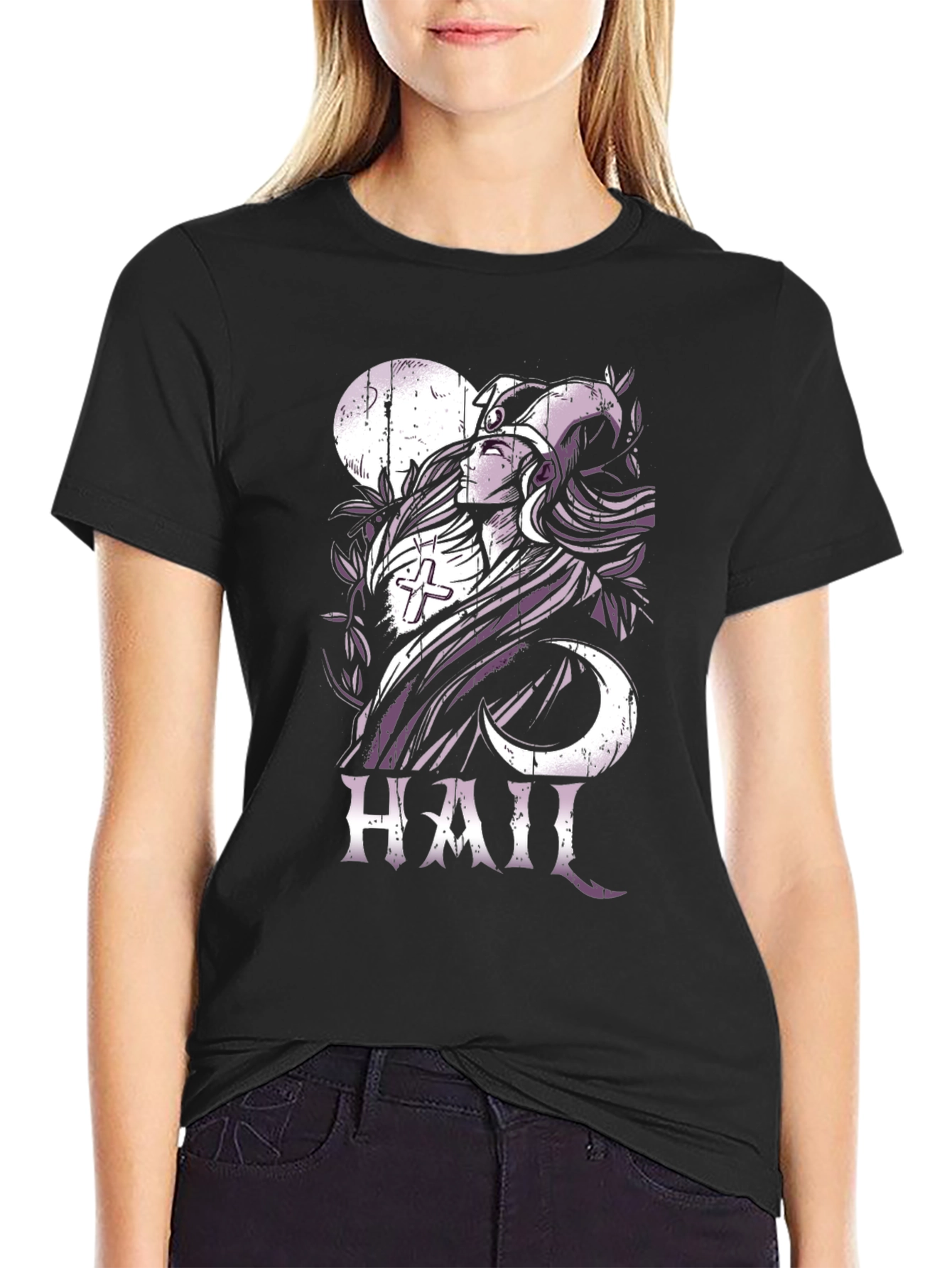 Occult Hail Graphic Black T-Shirt