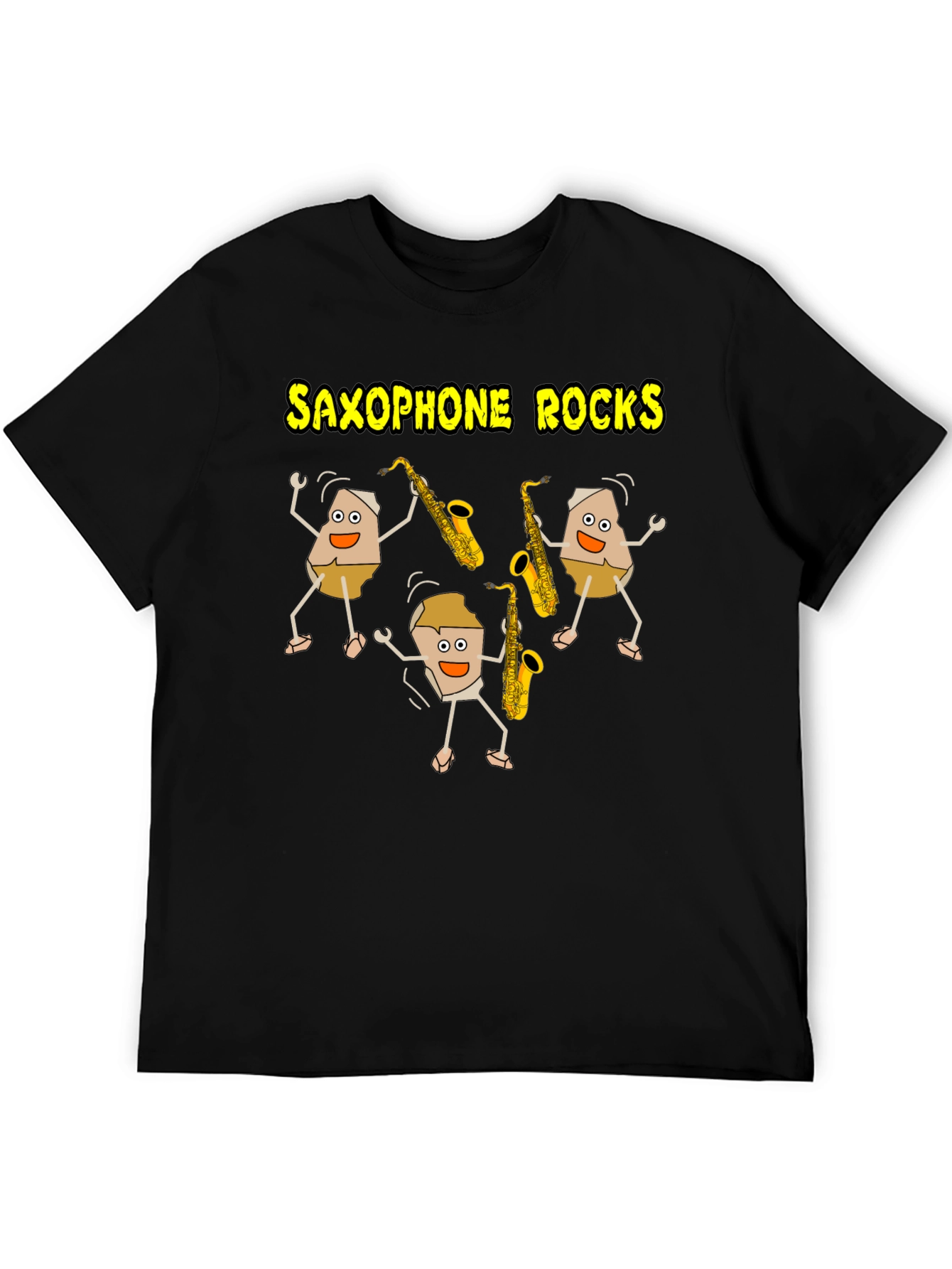 Saxophone Rocks T-Shirt - Music Lover Tee