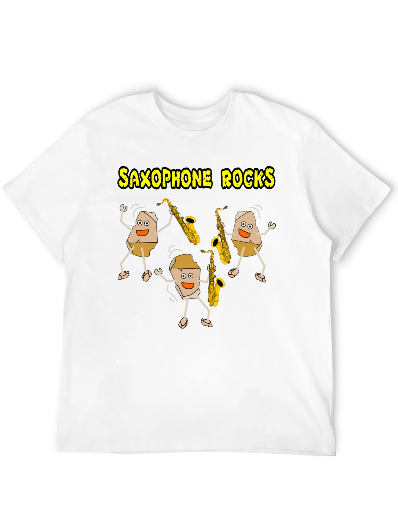 Saxophone Rocks T-Shirt - Music Lover Tee
