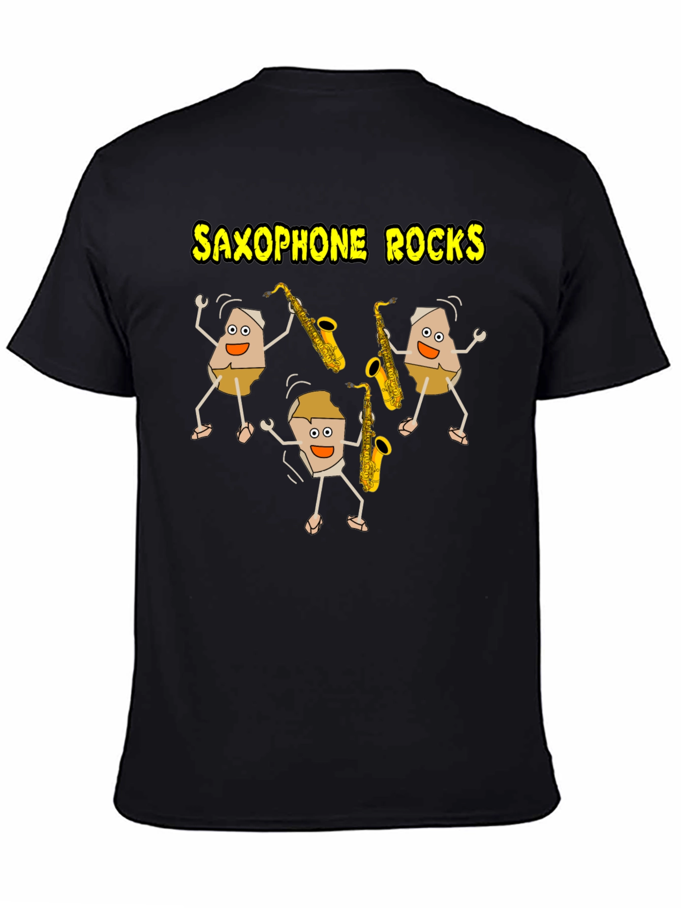 Saxophone Rocks T-Shirt - Music Lover Tee