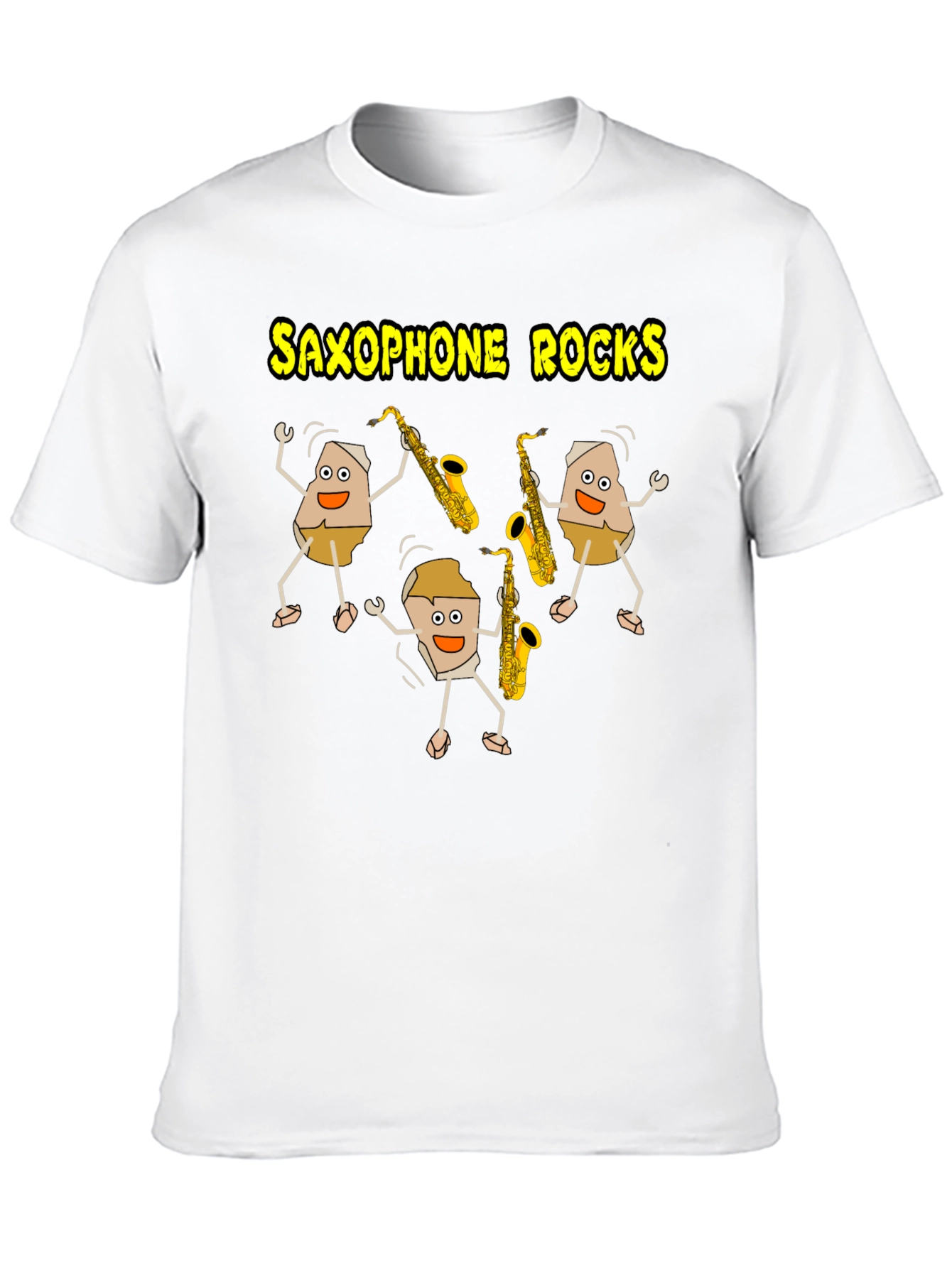 Saxophone Rocks T-Shirt - Music Lover Tee
