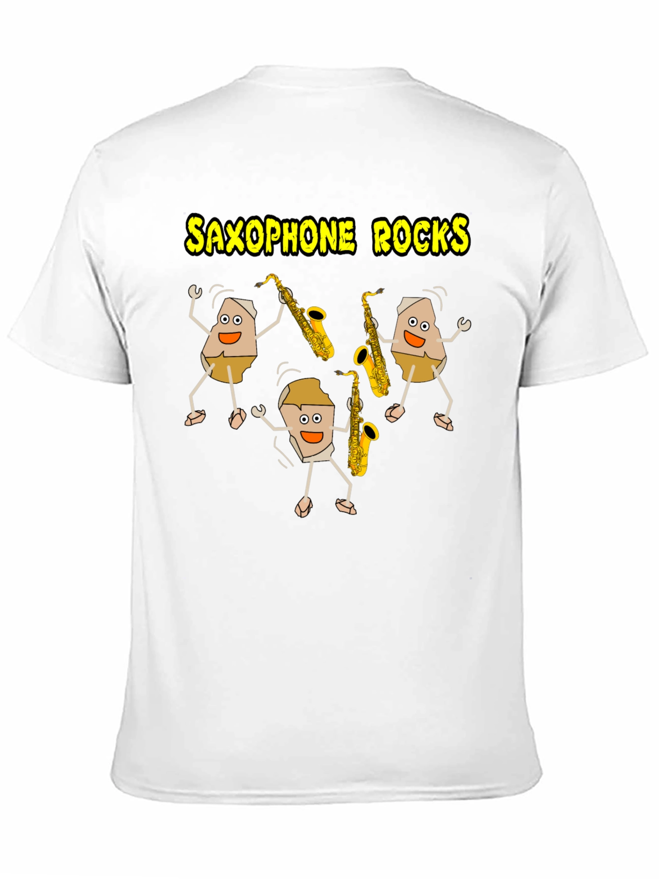 Saxophone Rocks T-Shirt - Music Lover Tee