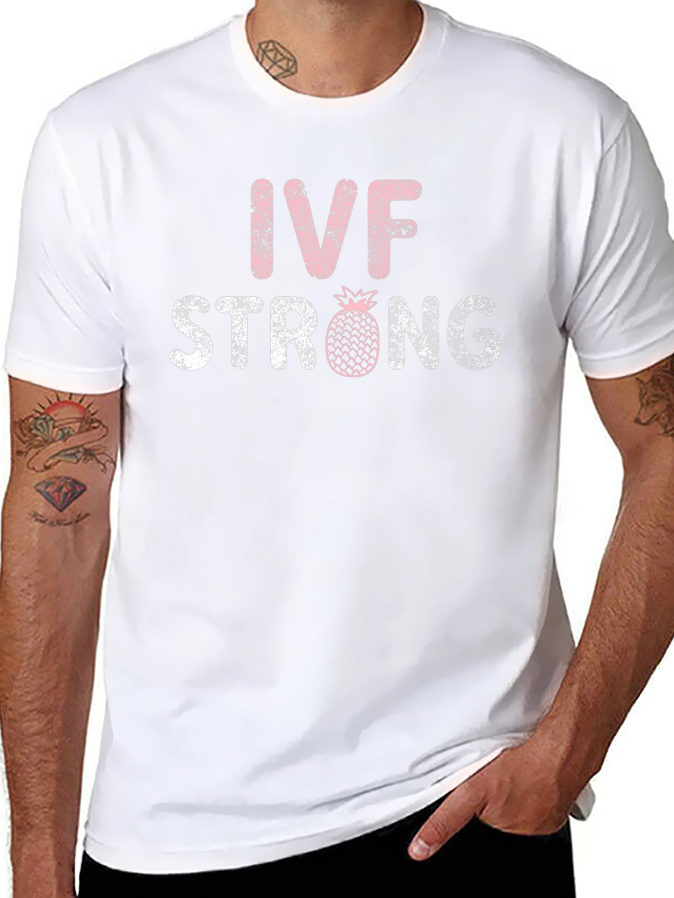 IVF Strong T-Shirt - Pineapple Infertility Awareness