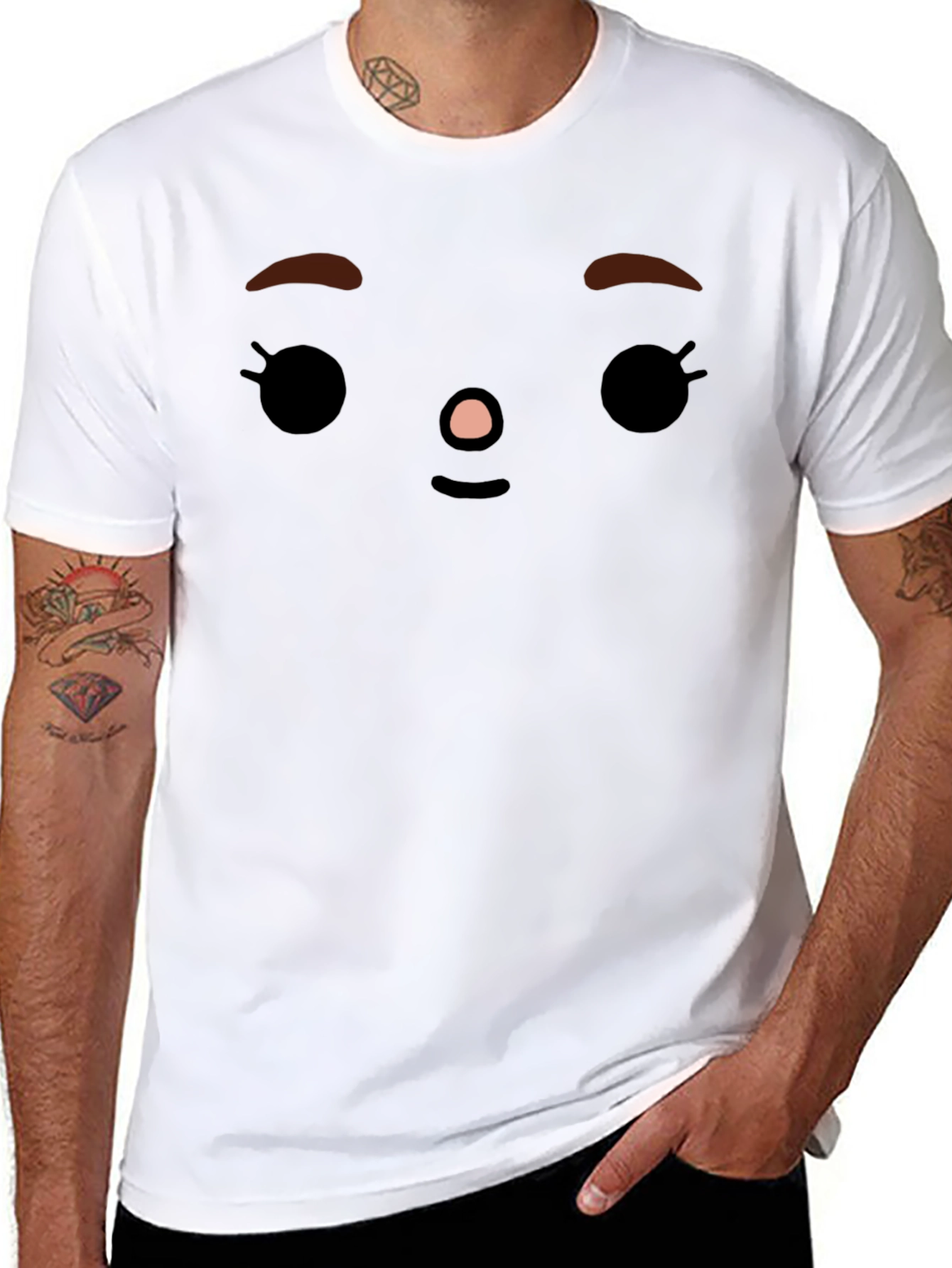Toca Boca Face Graphic Black T-Shirt