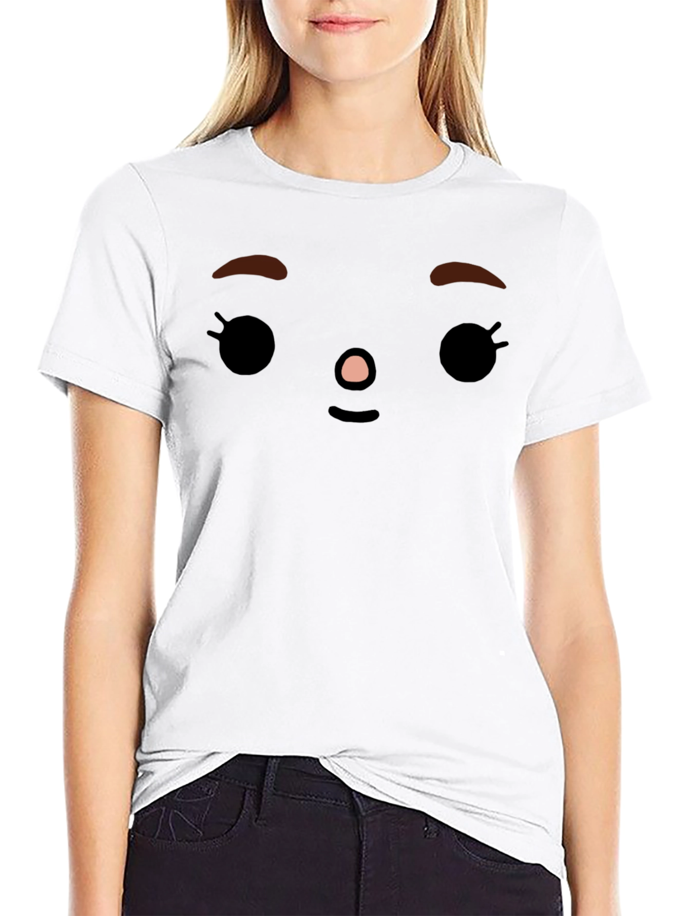 Toca Boca Face Graphic Black T-Shirt