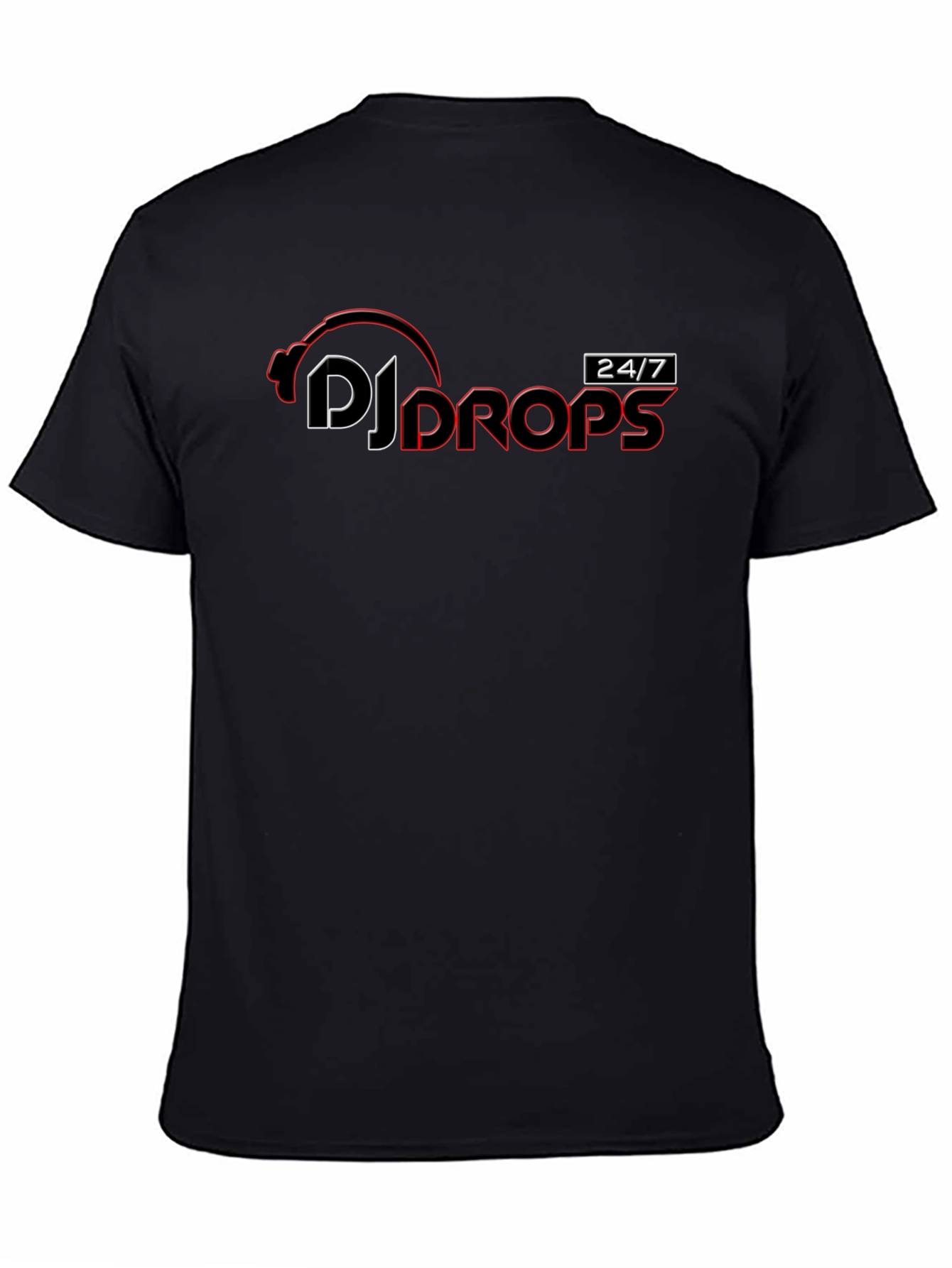 DJ Drops Black Graphic Tee