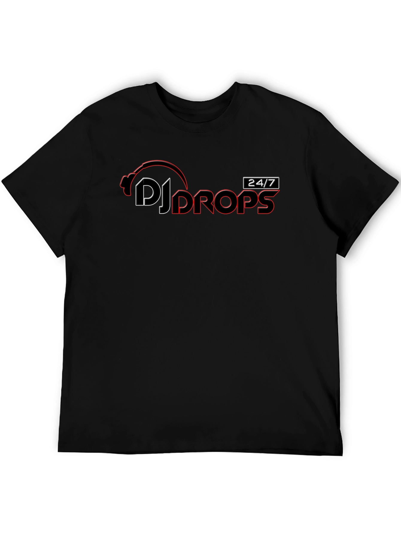 DJ Drops Black Graphic Tee