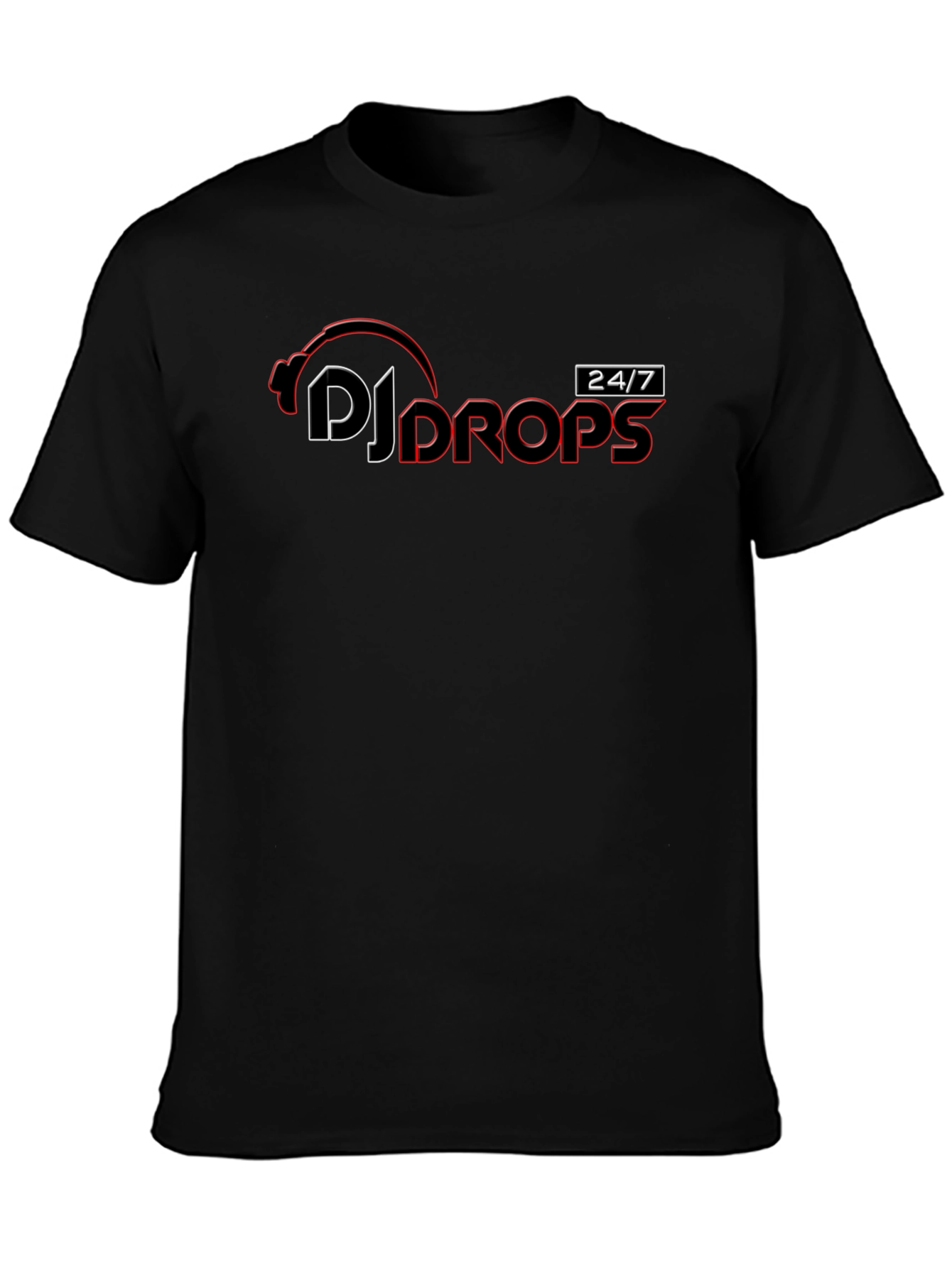 DJ Drops Black Graphic Tee