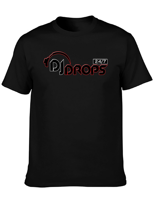 DJ Drops Black Graphic Tee