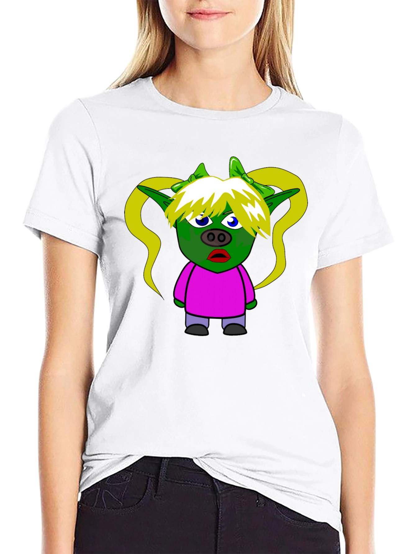 Cartoon Goblin T-Shirt - Black