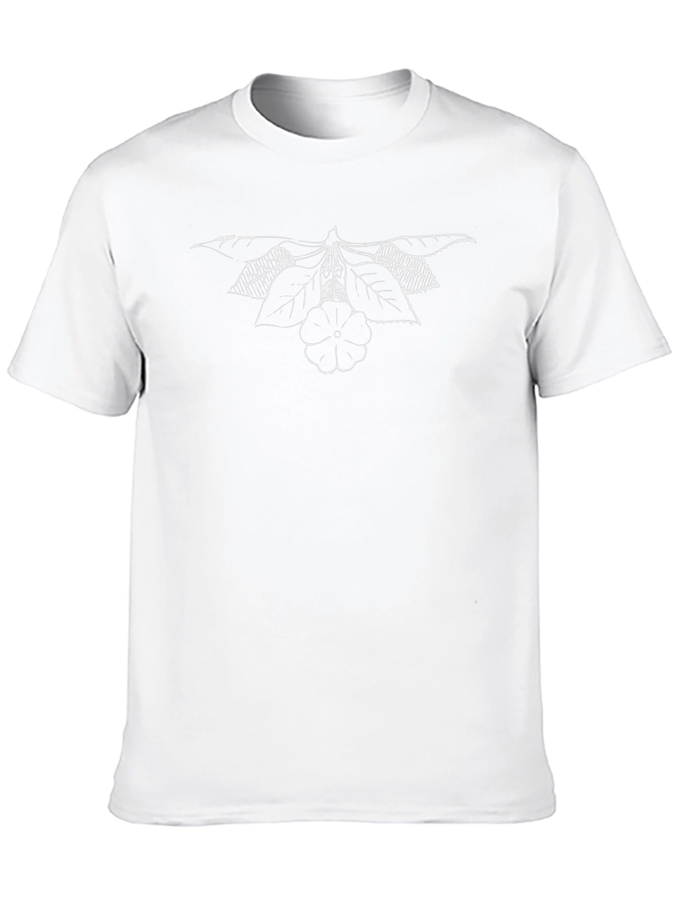 Floral Sketch Black T-Shirt - Stylish Casual Wear