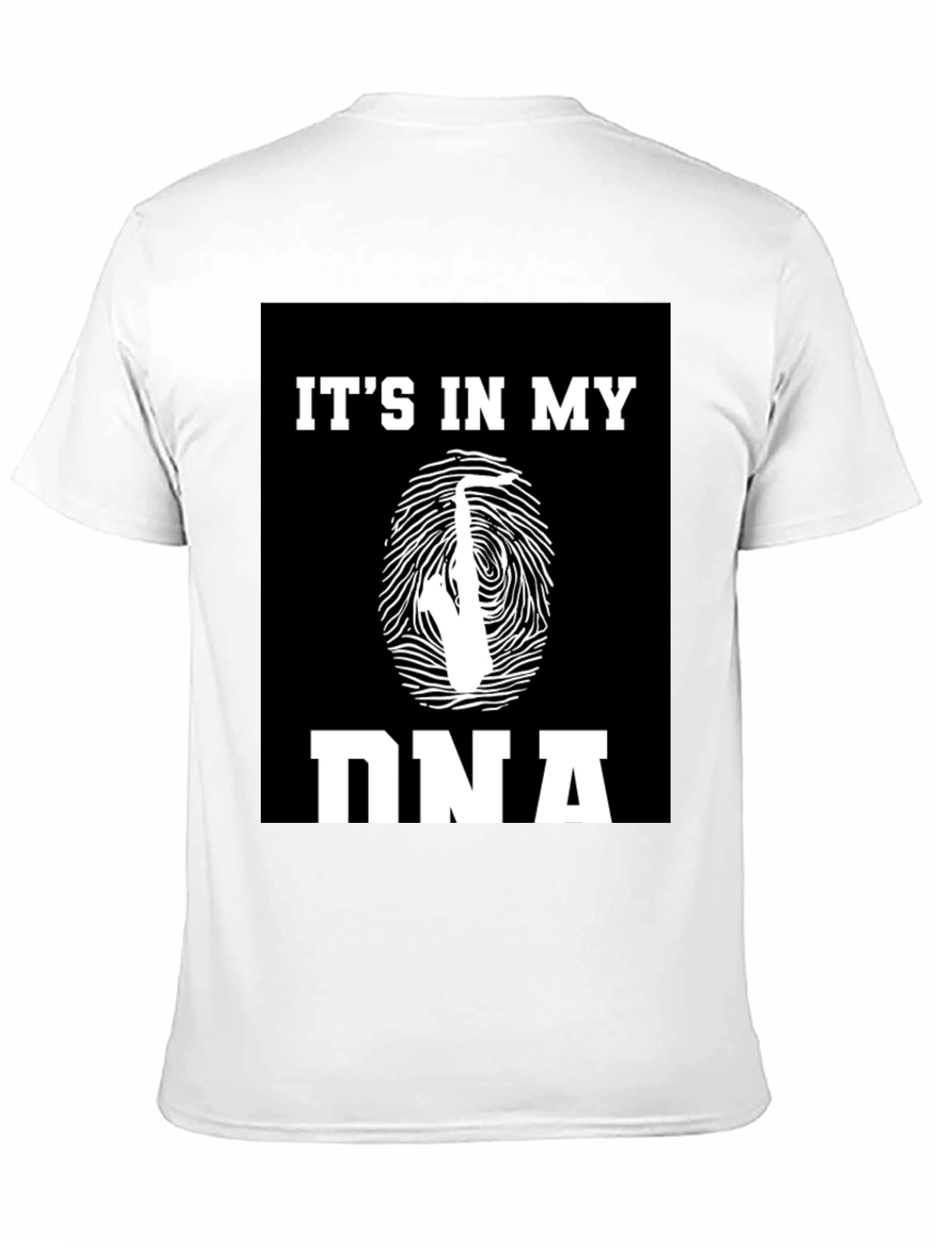 Its In My DNA Saxophone Black T-Shirt