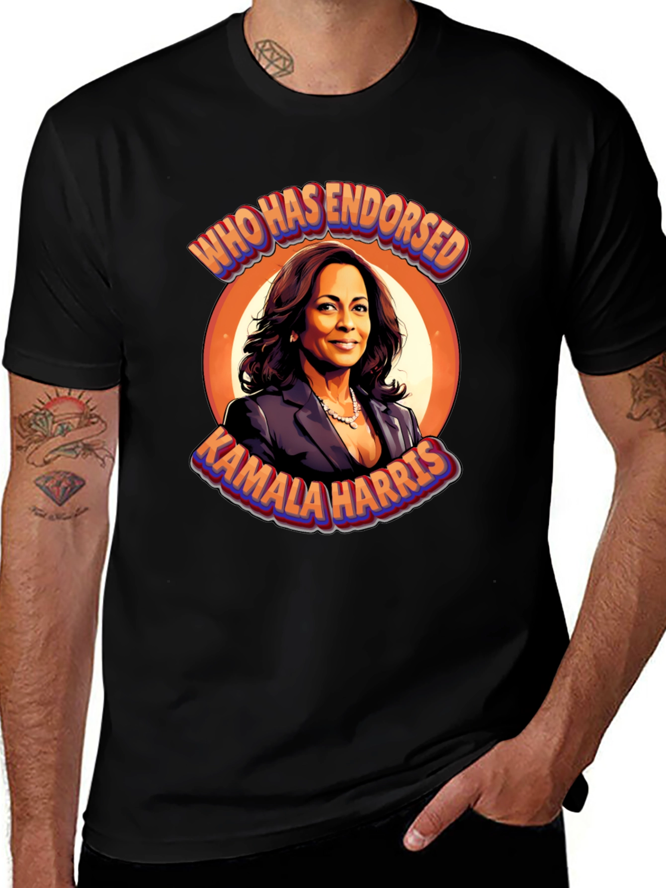 Kamala Harris T-Shirt - Who Has Endorsed
