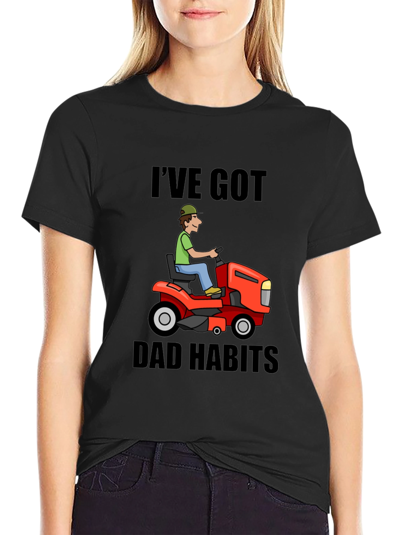 Dad Habits T-Shirt - Lawn Mower Graphic Tee