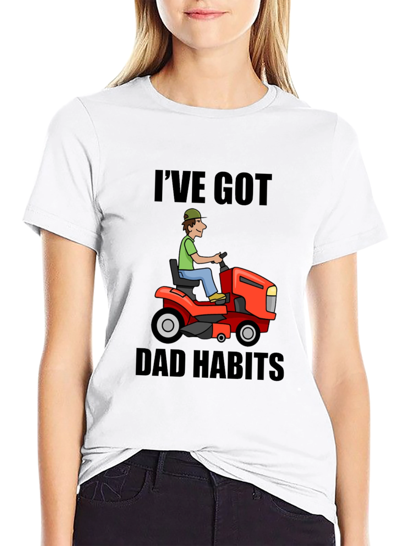 Dad Habits T-Shirt - Lawn Mower Graphic Tee