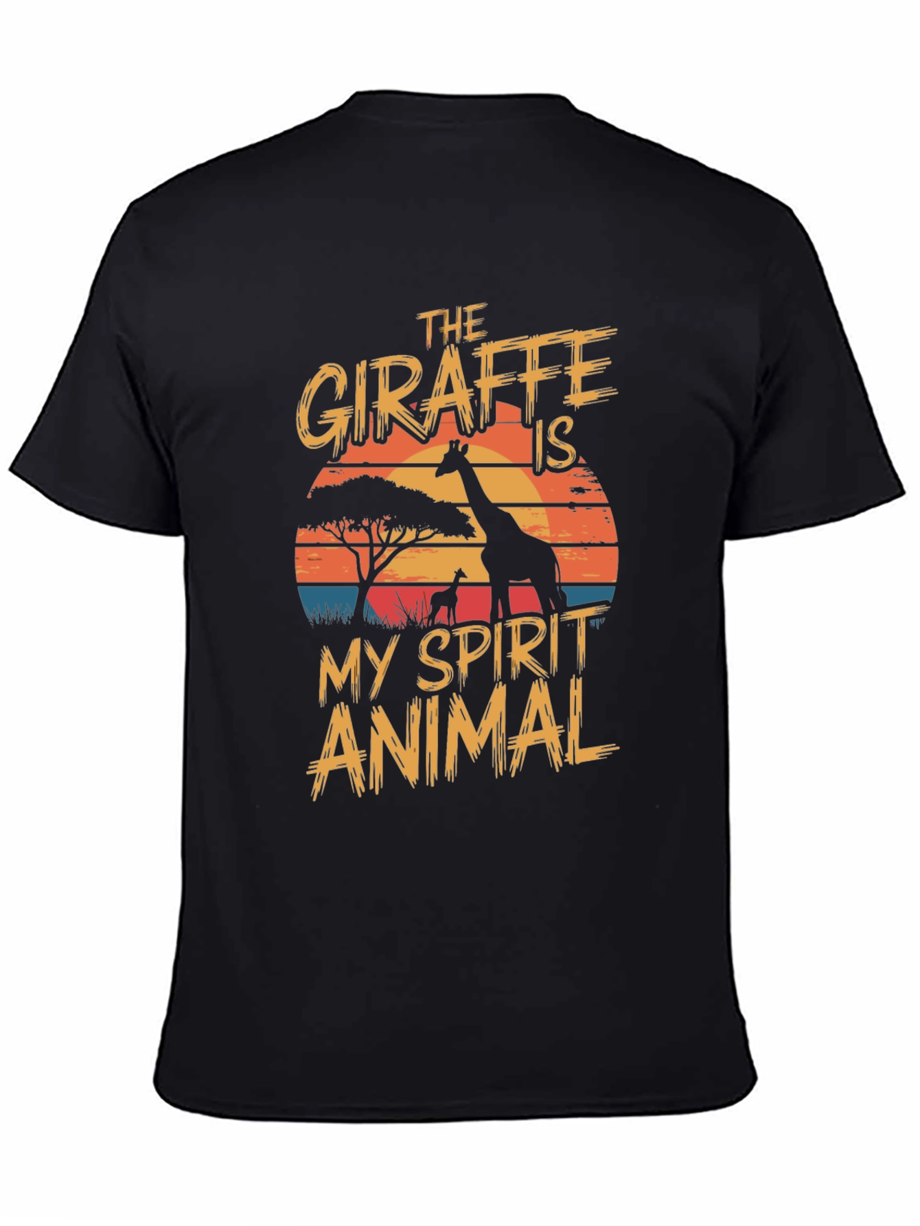 Giraffe Spirit Animal Graphic T-Shirt