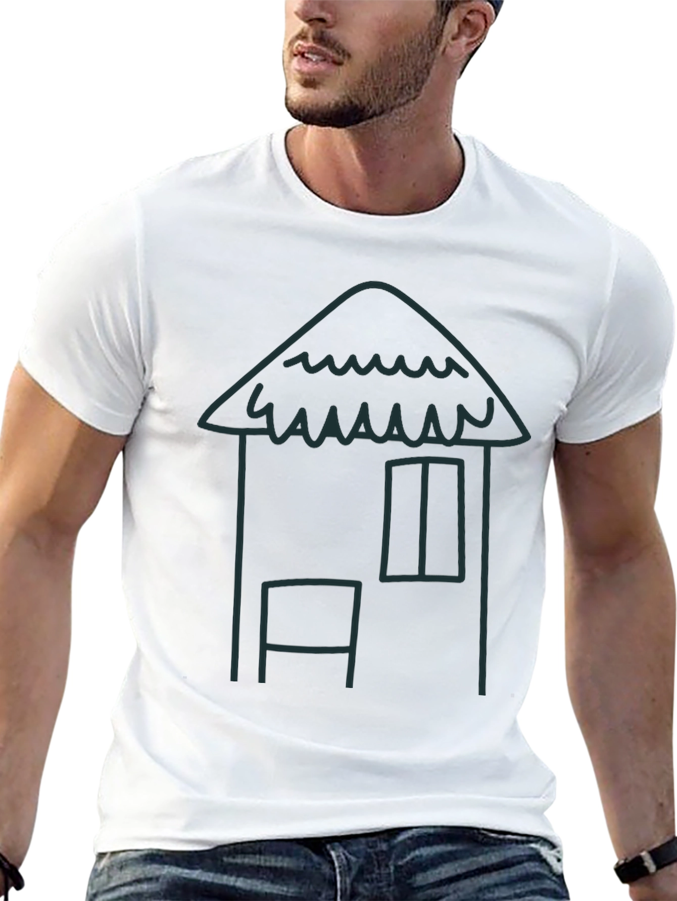 Whimsical House Tee - Casual Comfort